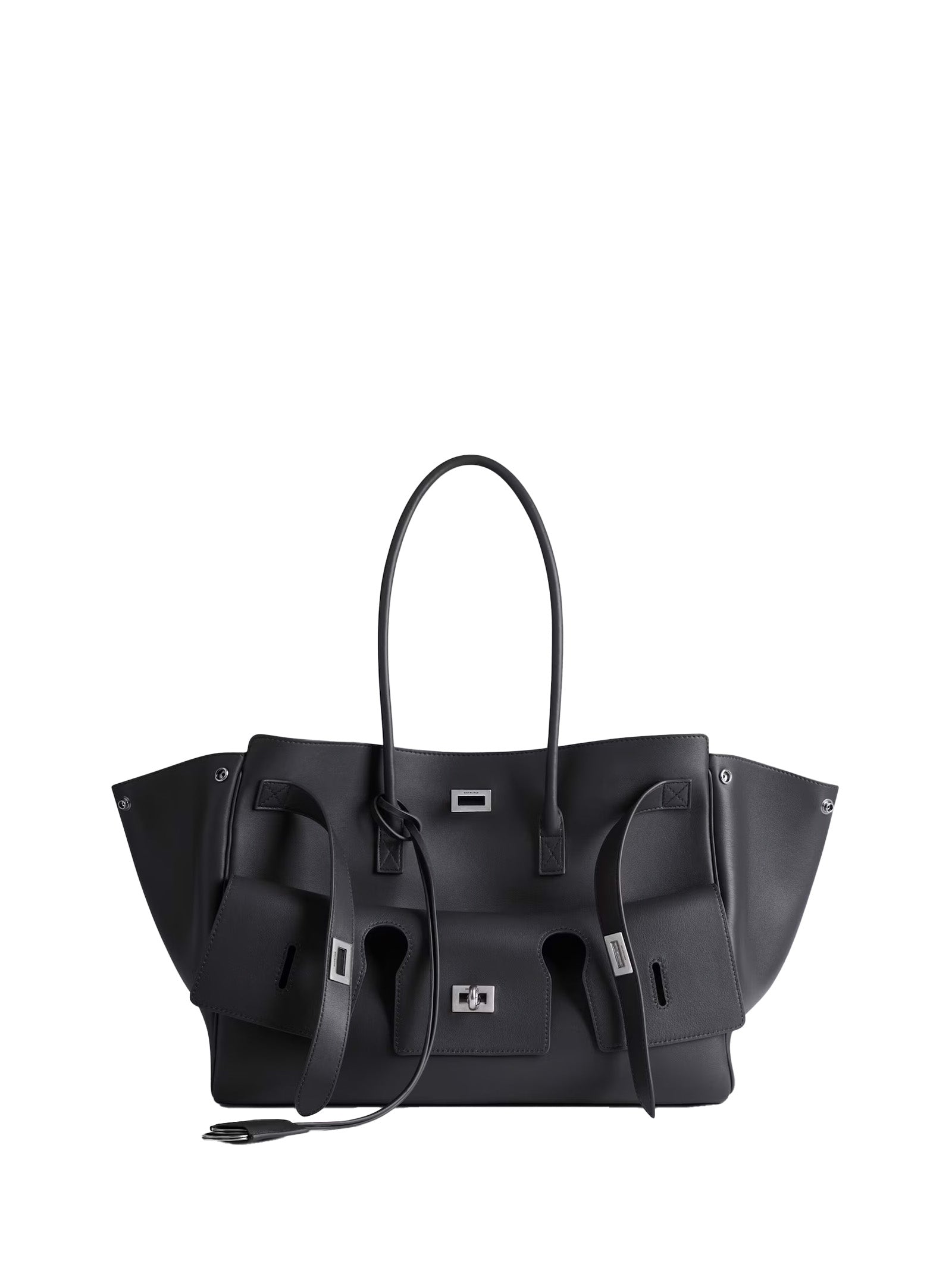 BALENCIAGA Elegant 100% Leather Skin Handbag for Women - FW25 Collection