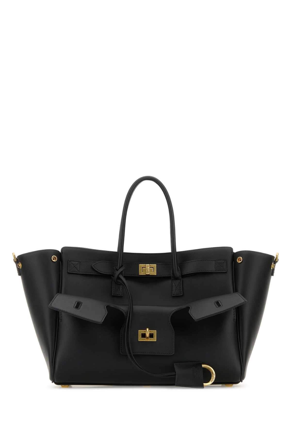 BALENCIAGA Mini Leather Carry All Shopping Handbag