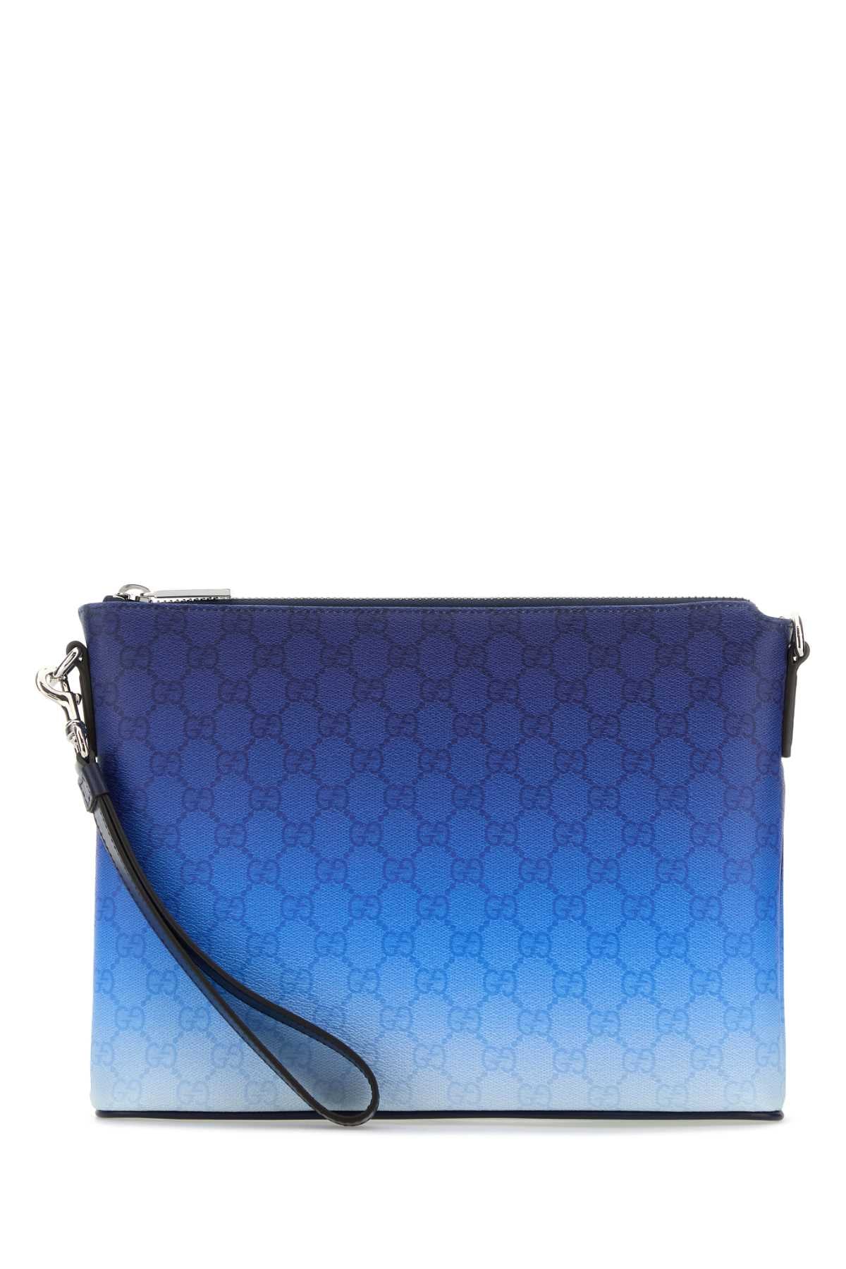 GUCCI Printed Canvas Clutch Bag for Men