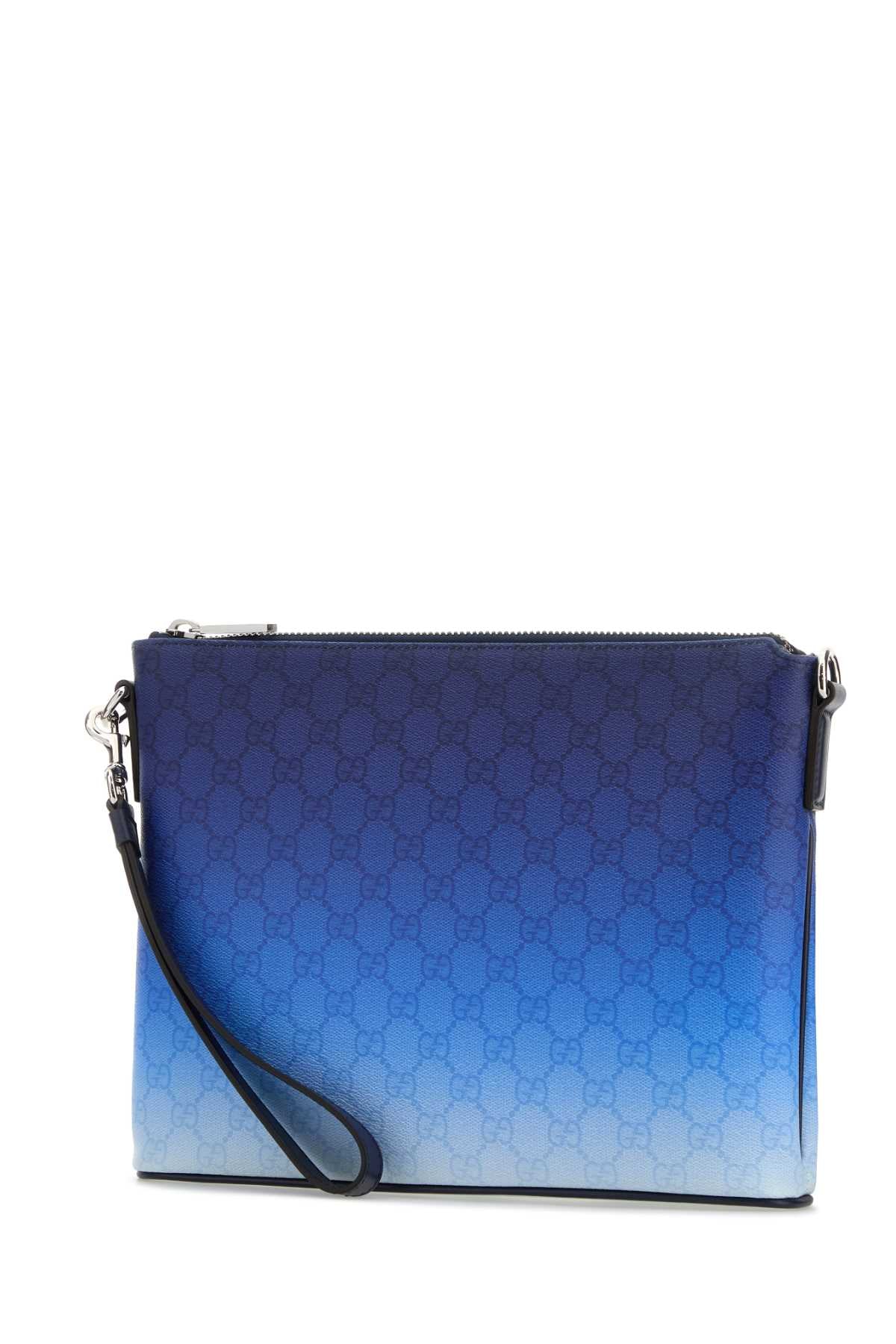 GUCCI Printed Canvas Clutch Bag for Men