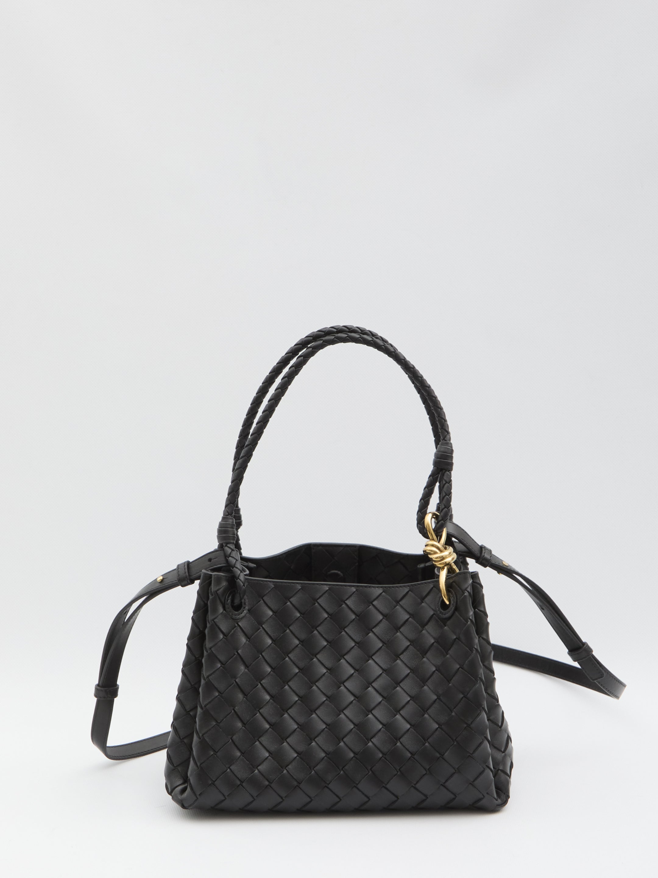 BOTTEGA VENETA Mini Parachute Leather Shoulder Handbag 18.5 cm x 29.5 cm x 17.5 cm