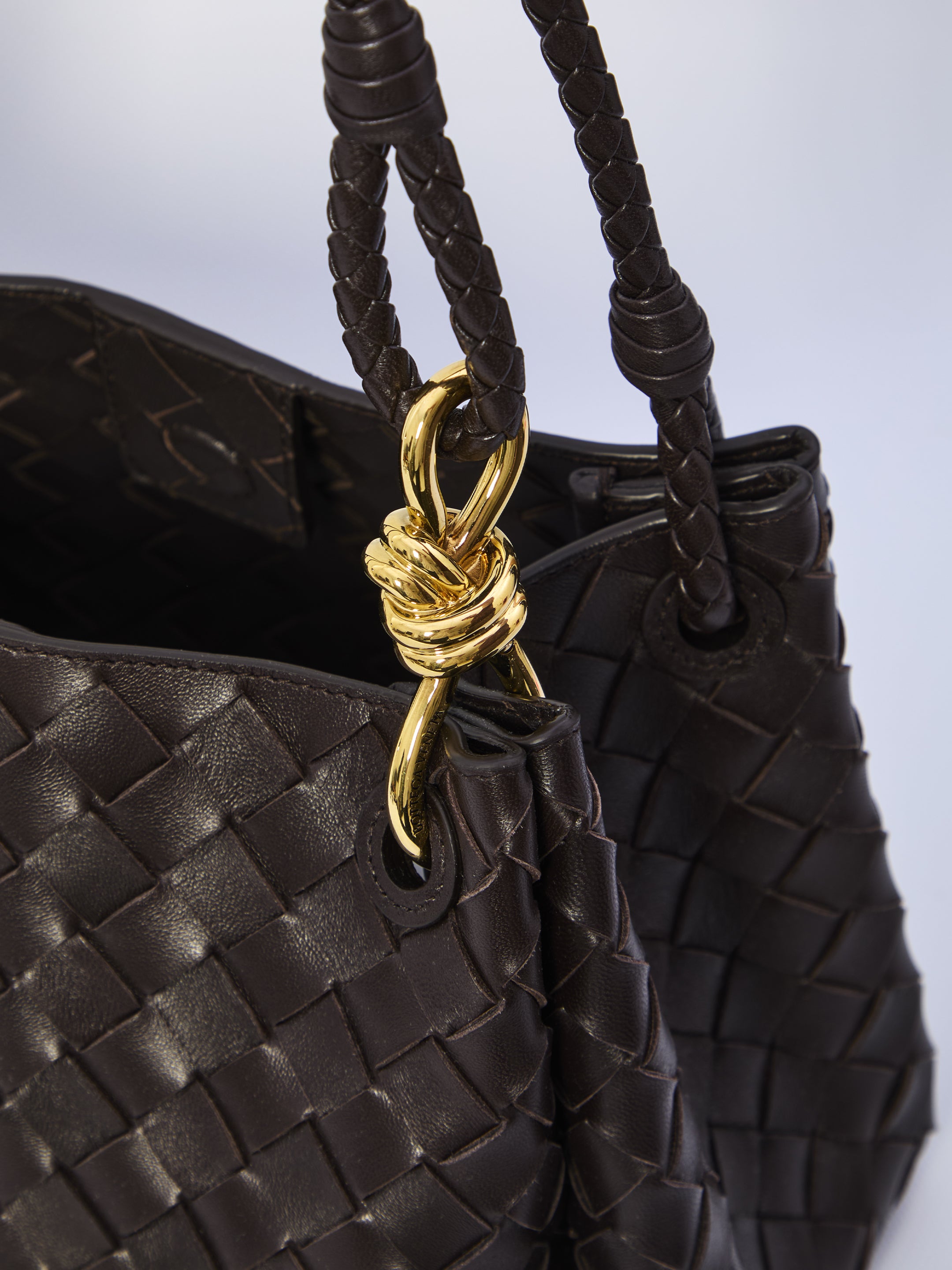 BOTTEGA VENETA Mini Parachute Handbag with Signature Knot Detail (18.5 cm x 29.5 cm x 17.5 cm)