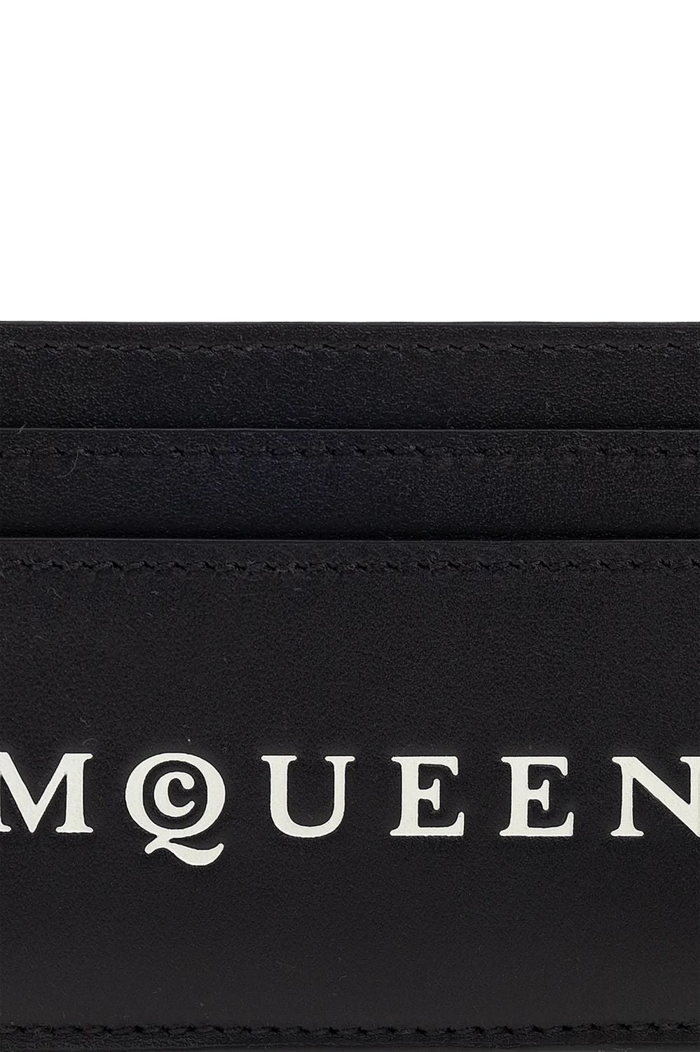 ALEXANDER McQUEEN Leather Card Holder with Logo