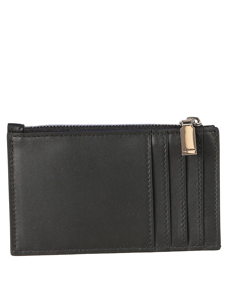 ALEXANDER MCQUEEN Leather Cardholder Wallet - Mini Design