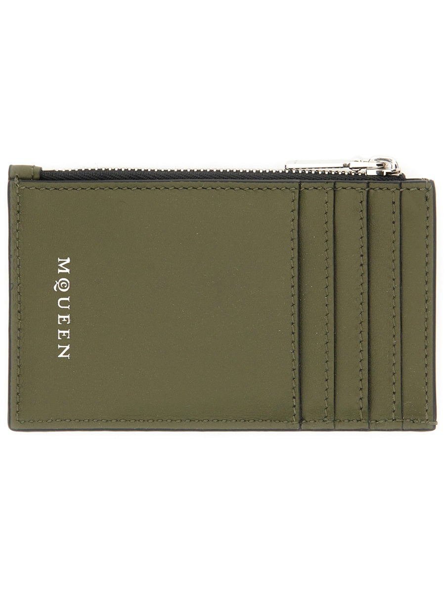 ALEXANDER MCQUEEN Mini Leather Skin Wallet