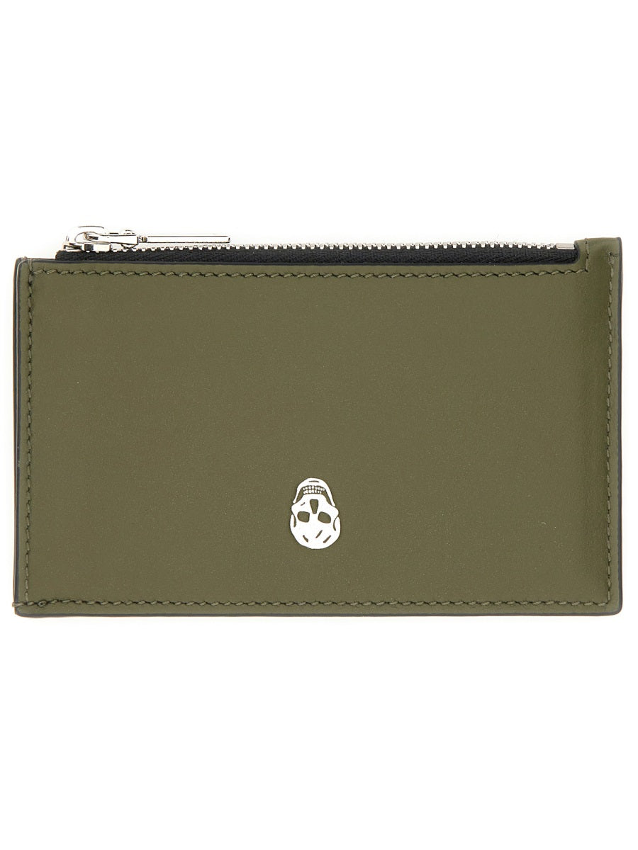 ALEXANDER MCQUEEN Mini Leather Skin Wallet
