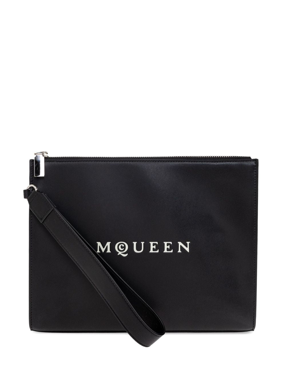 ALEXANDER MCQUEEN Mini Zip Logo Pouch Handbag