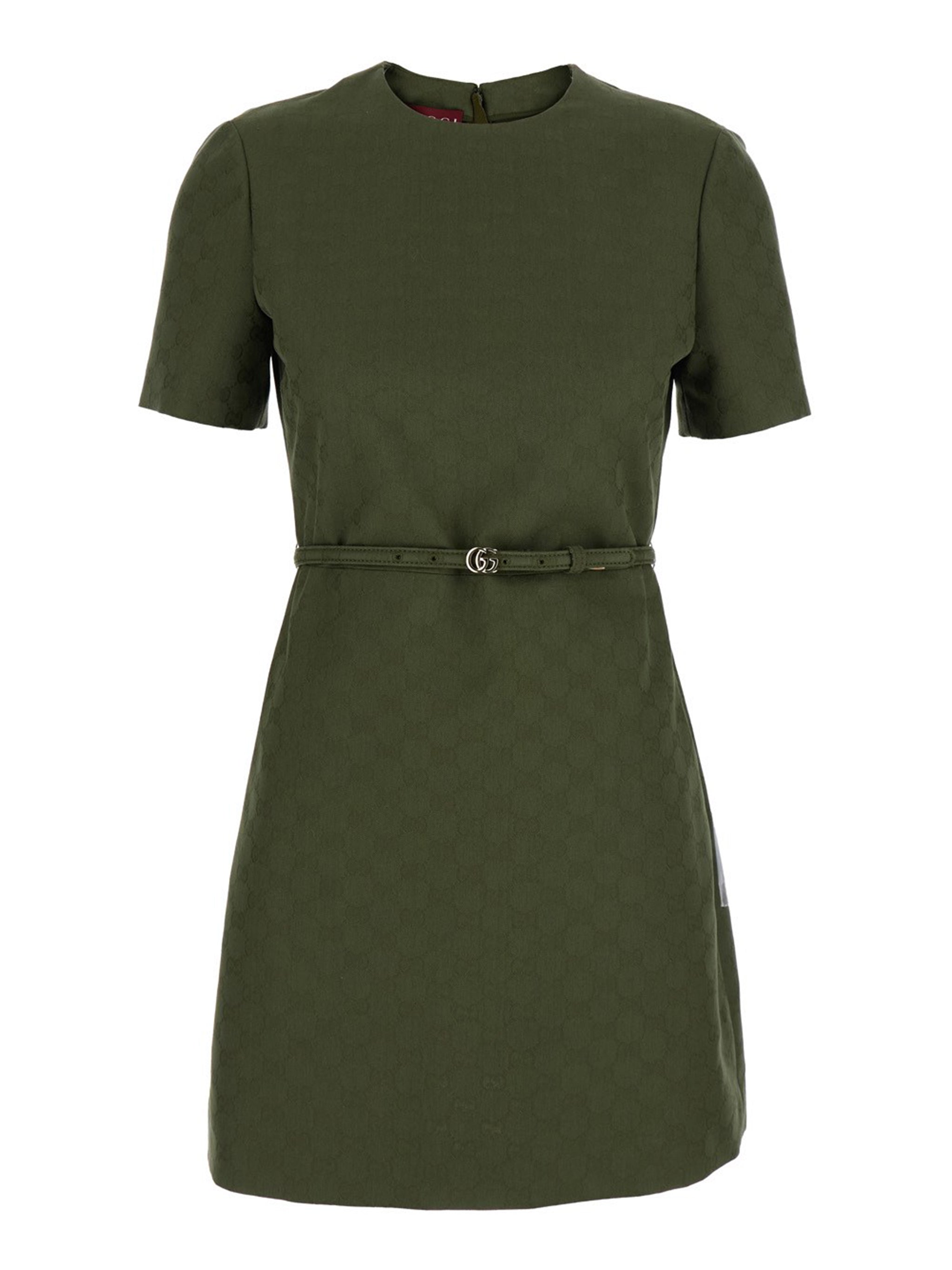 GUCCI Jacquard Dress with Detachable Belt - Size 40