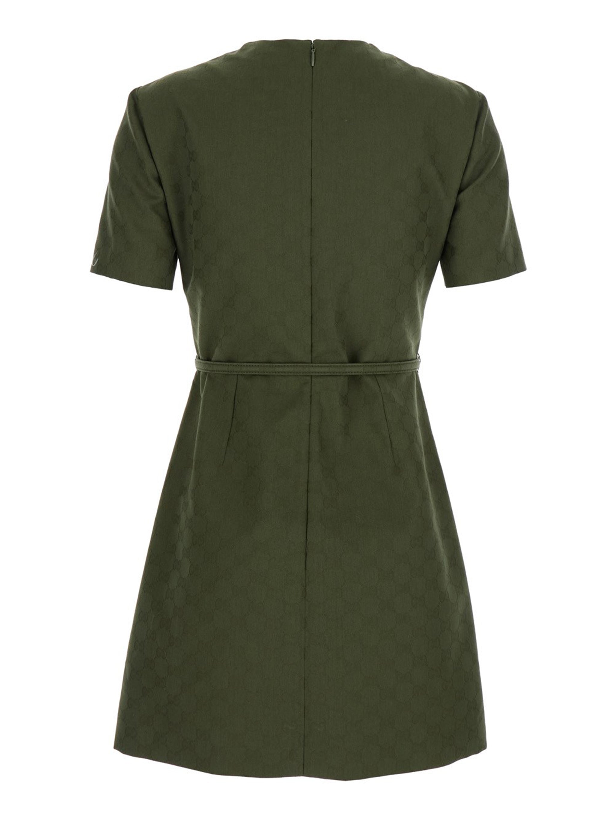GUCCI Jacquard Dress with Detachable Belt - Size 40