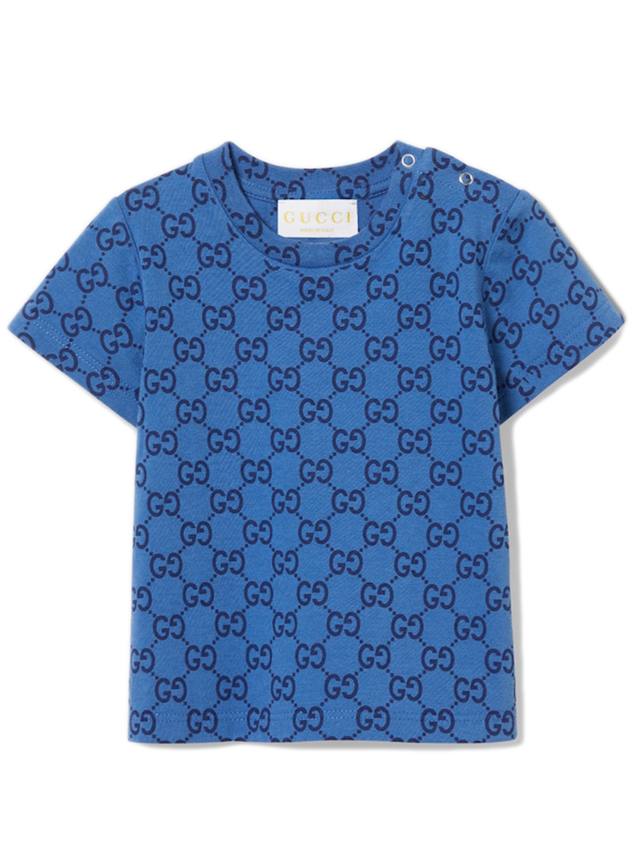 GUCCI KIDS Mini Allover Print Crewneck T-Shirt for Girls