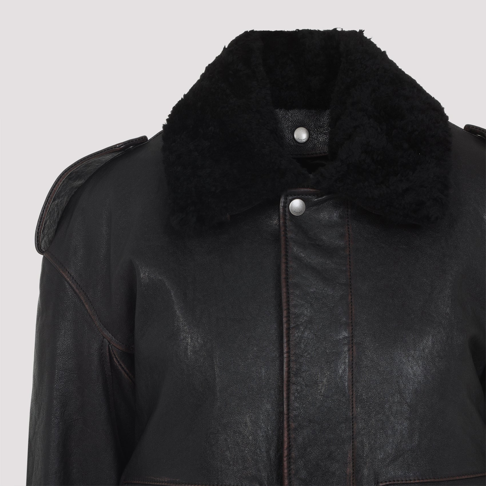 SAINT LAURENT Lamb Leather Jacket for Women