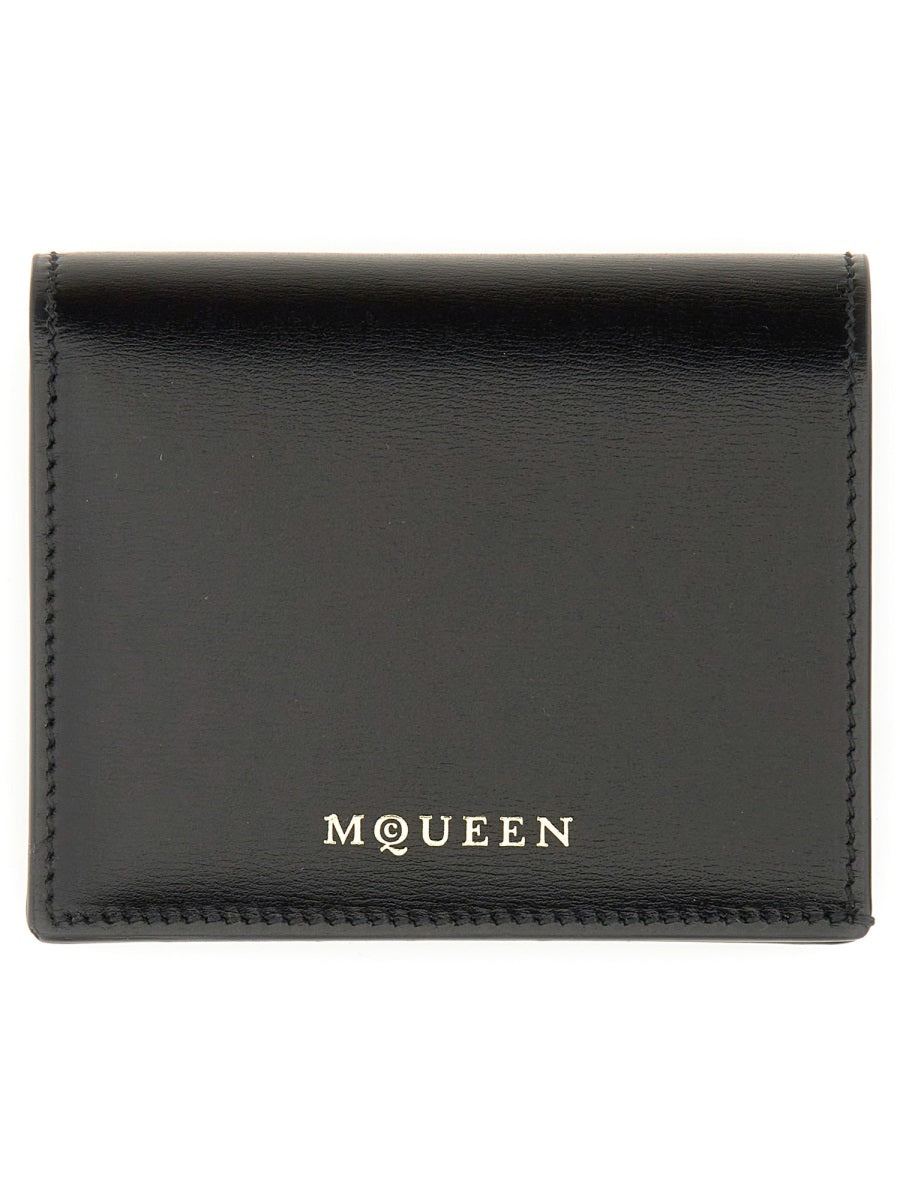ALEXANDER MCQUEEN Mini 100% Leather Skin Wallet