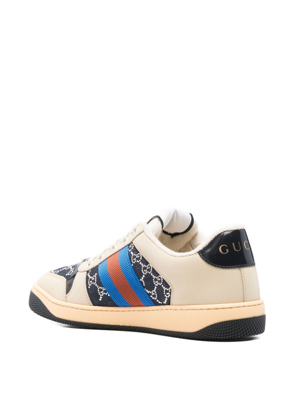 GUCCI Screener Sneakers with GG Crystals - Women's Fashion