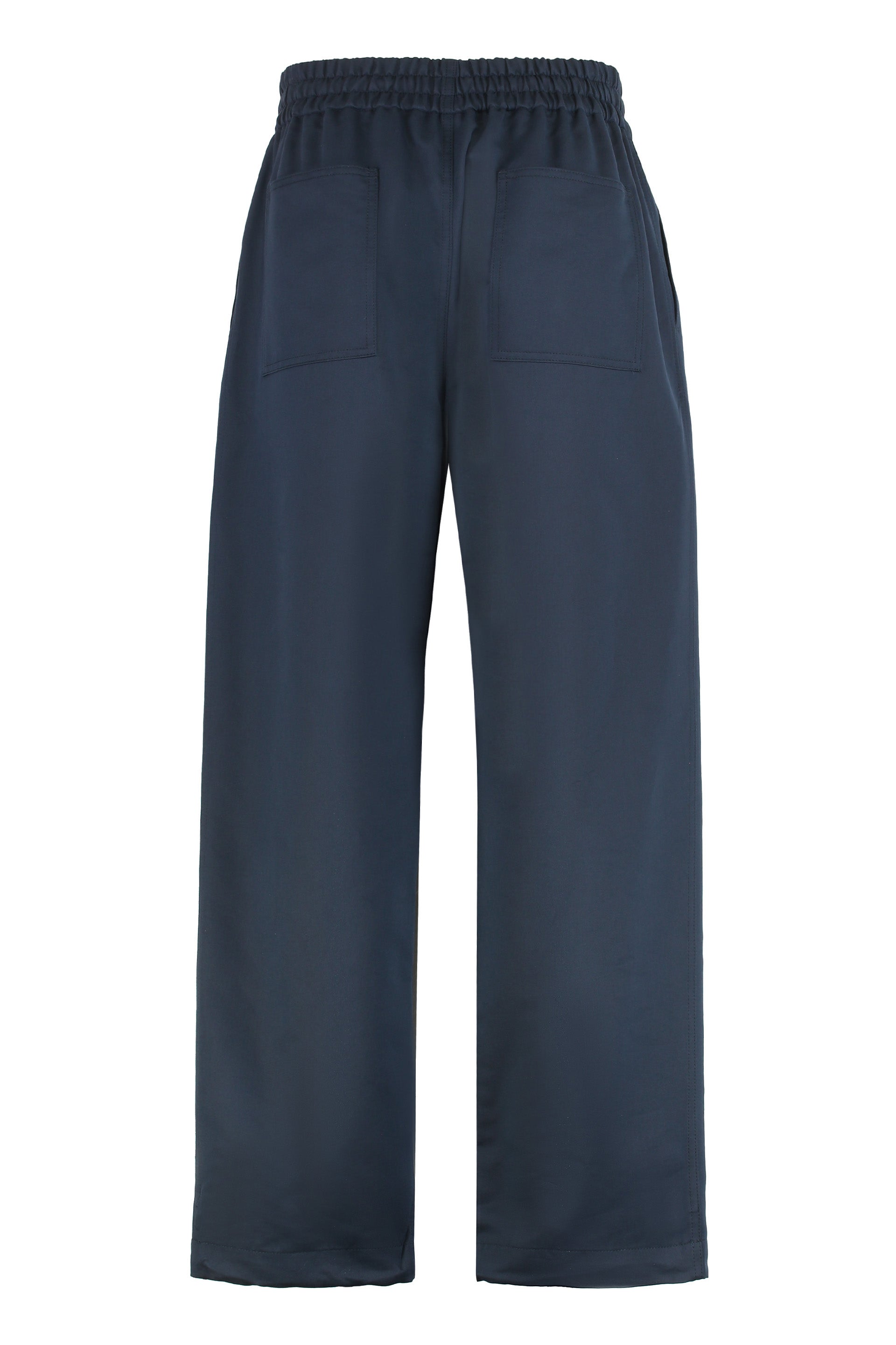 BOTTEGA VENETA Silk and Cotton Twill Wide-Leg Trousers