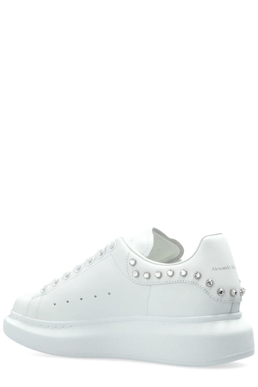 ALEXANDER MCQUEEN Chic Leather Sneakers with Elegant Heel