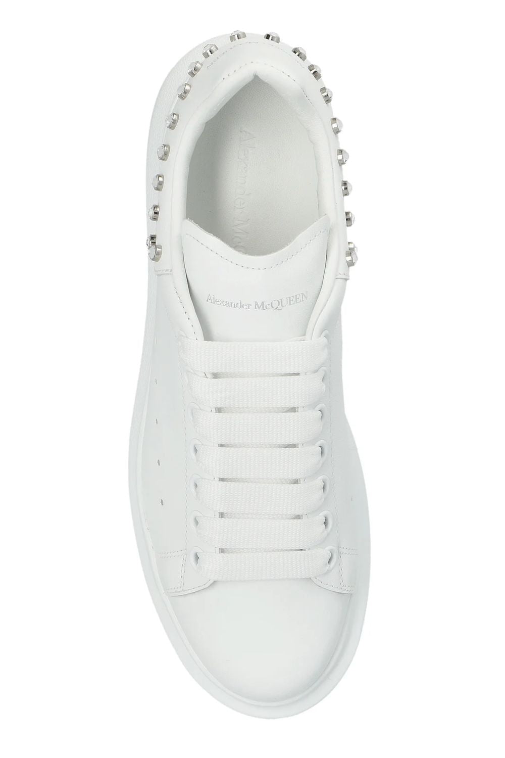 ALEXANDER MCQUEEN Chic Leather Sneakers with Elegant Heel