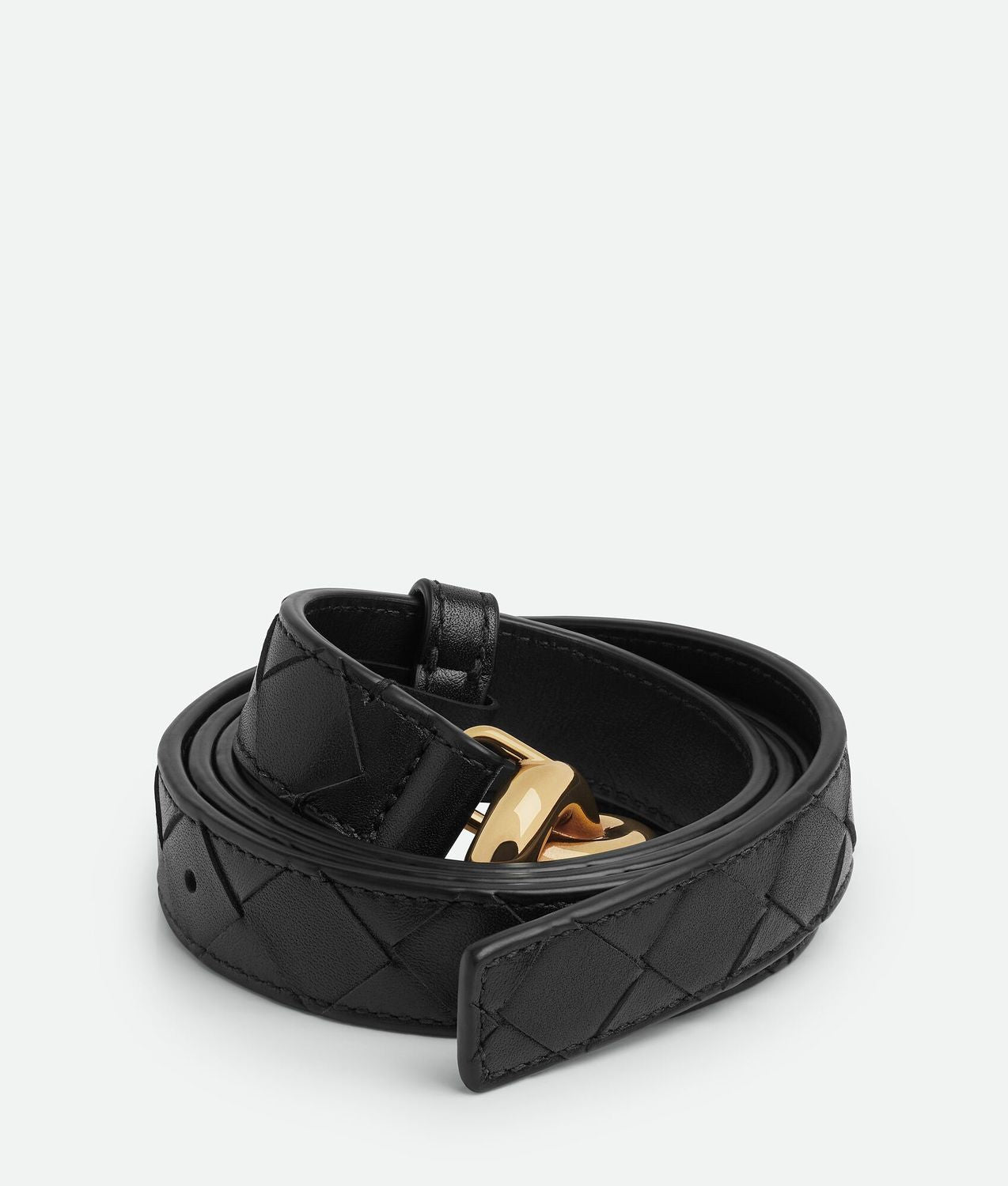 BOTTEGA VENETA Elegant Belt with Golden Knot Detail