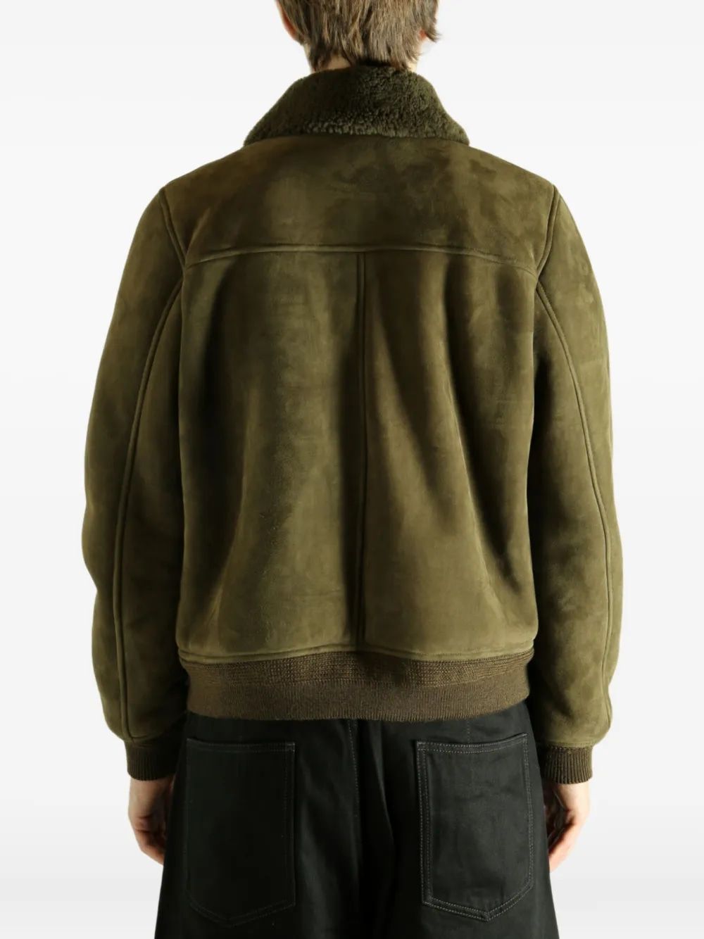 SAINT LAURENT Men's Shearling Blouson Jacket