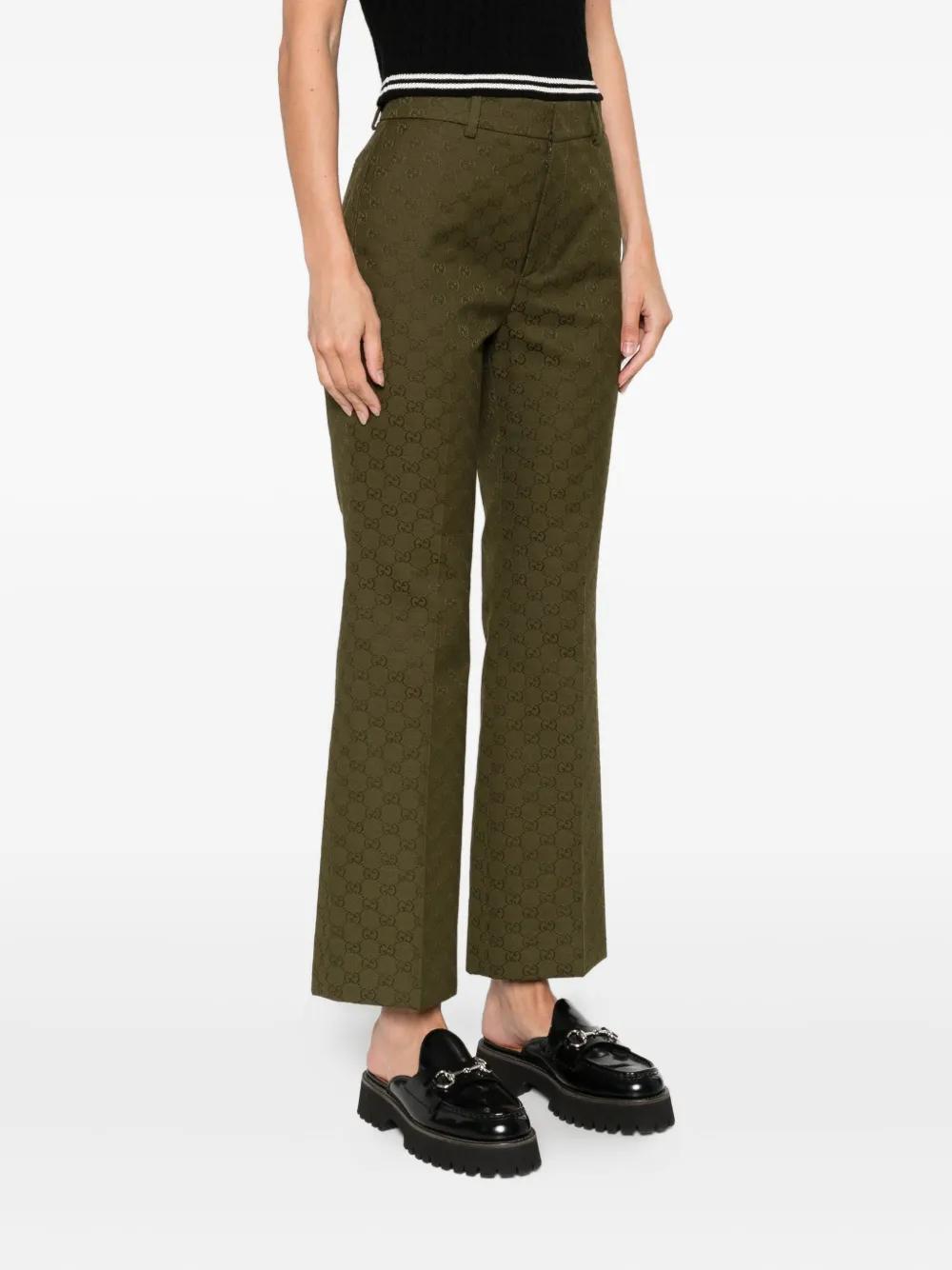 GUCCI GG Monogram Straight-Leg Pants - Women's