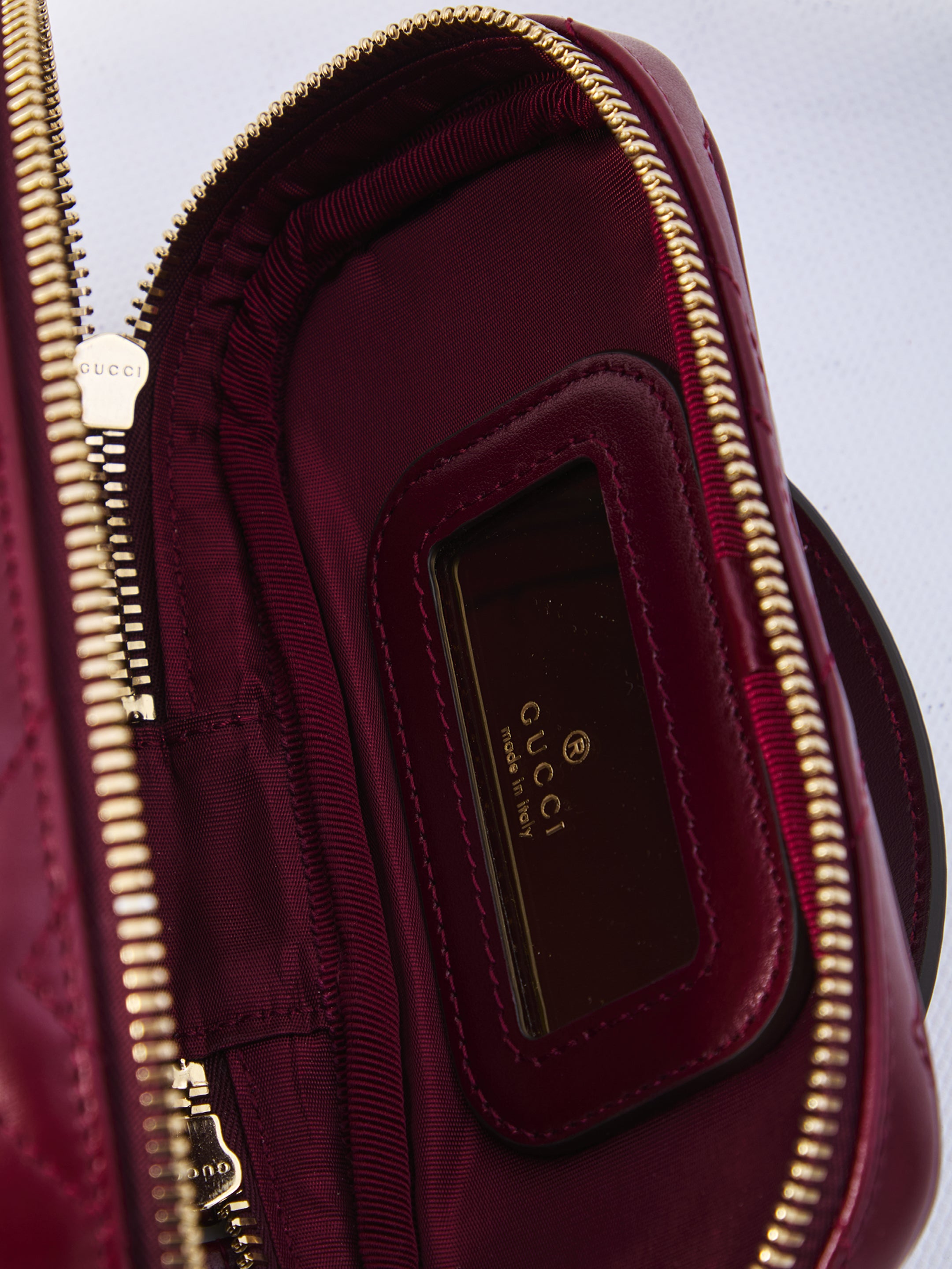 GUCCI Mini Vanity Handbag with Chevron Design - FW25