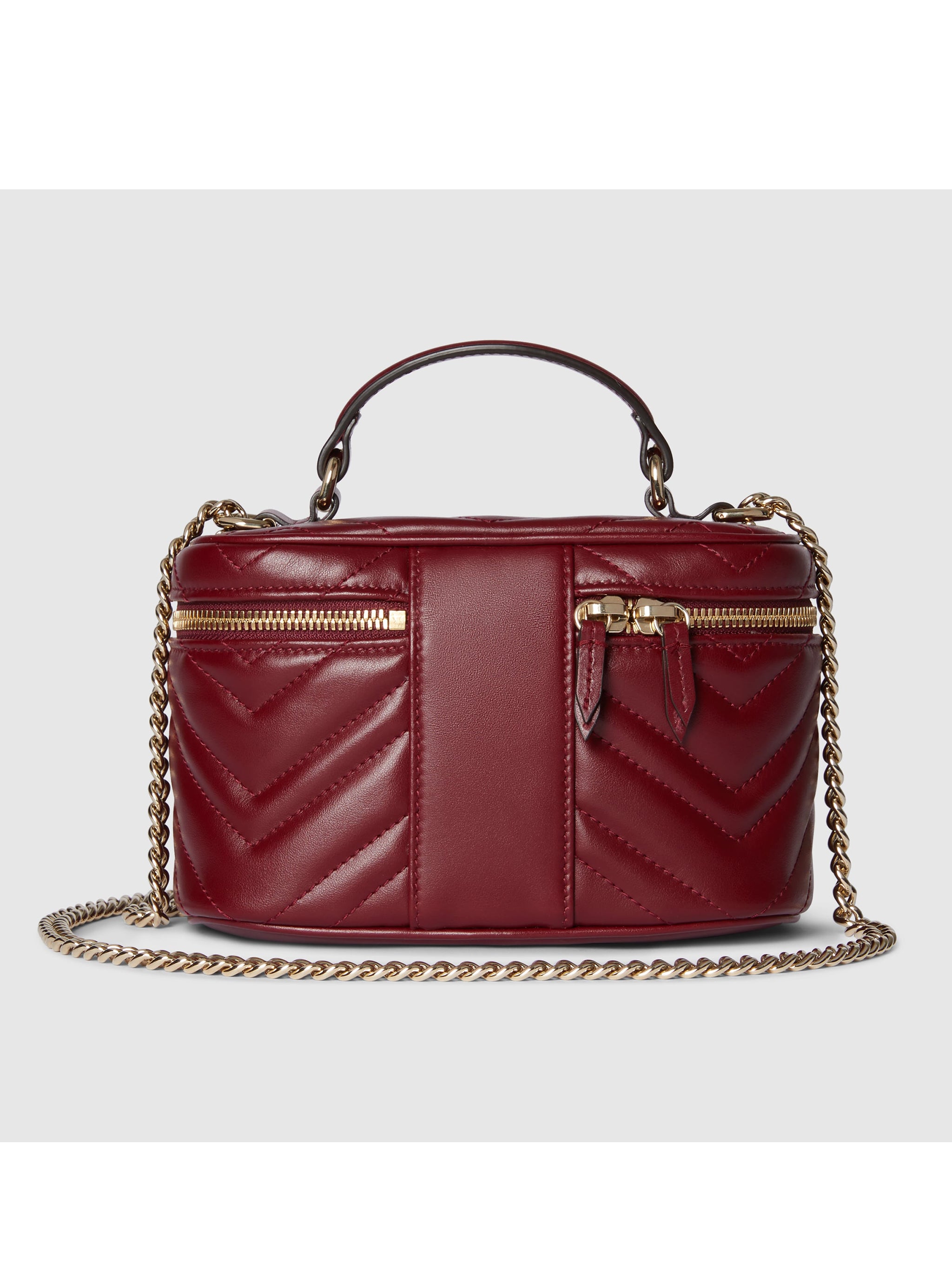 GUCCI Mini Vanity Handbag with Chevron Design - FW25