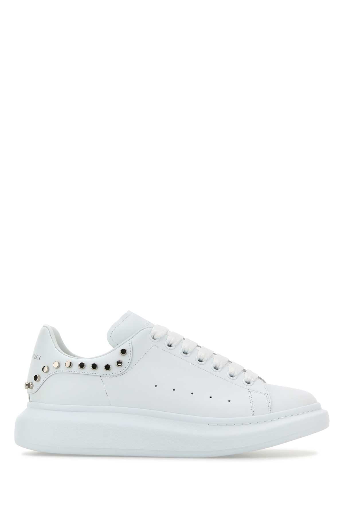 ALEXANDER MCQUEEN Classic Leather Sneakers with Elegant Heel for Men