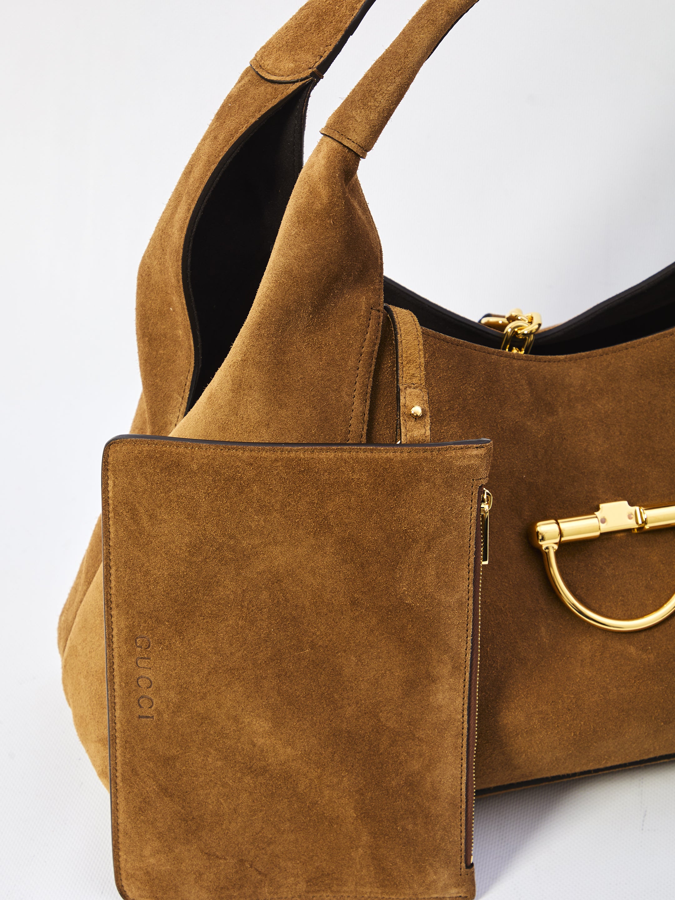 GUCCI Softbit Maxi Shoulder Handbag - 26 CM Height