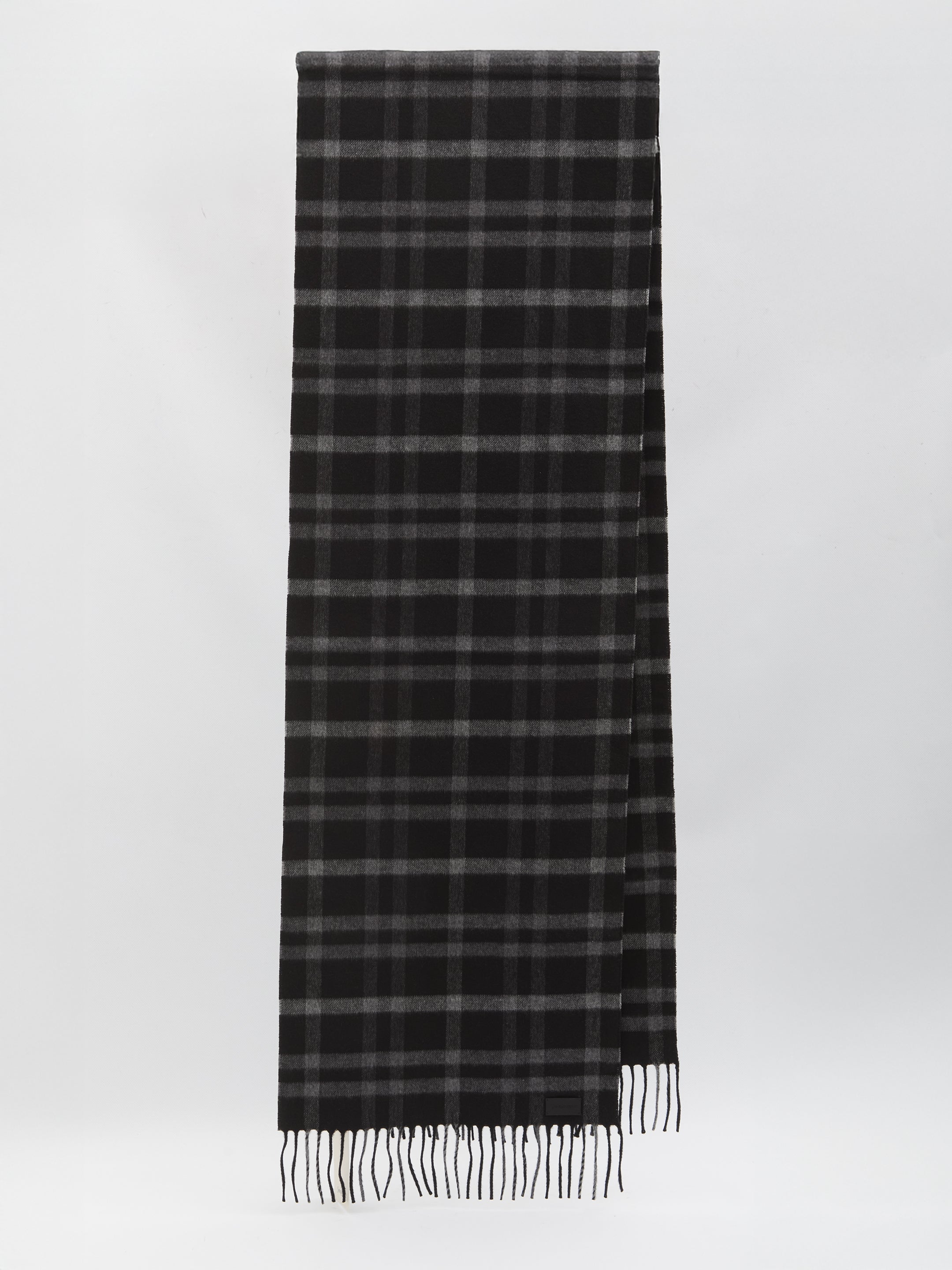 SAINT LAURENT Tartan Scarf 38 x 200 cm