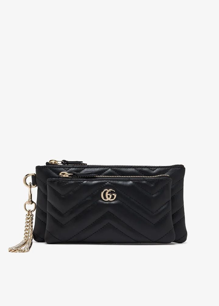 GUCCI Mini Quilted Chain Pouch Handbag