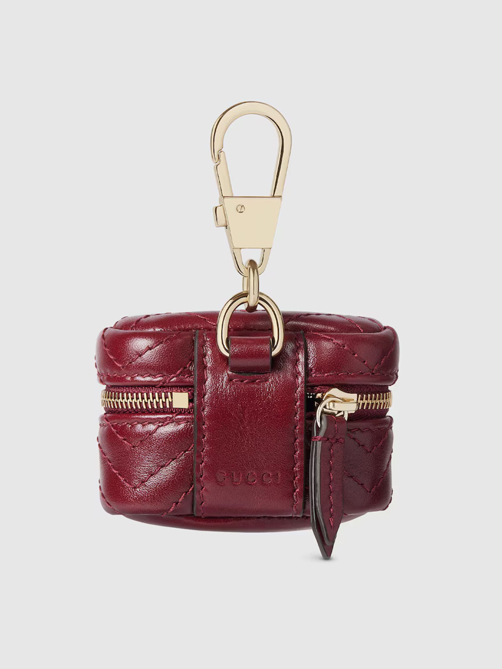 GUCCI Mini Chevron Leather Holder for AirPods - FW25