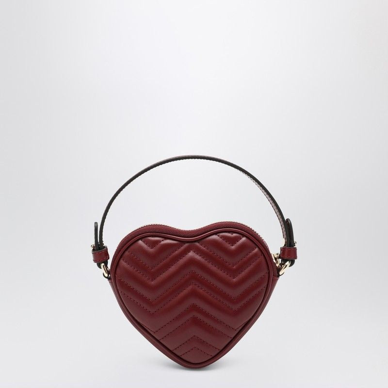 GUCCI Mini Heart-Shaped Quilted Handbag