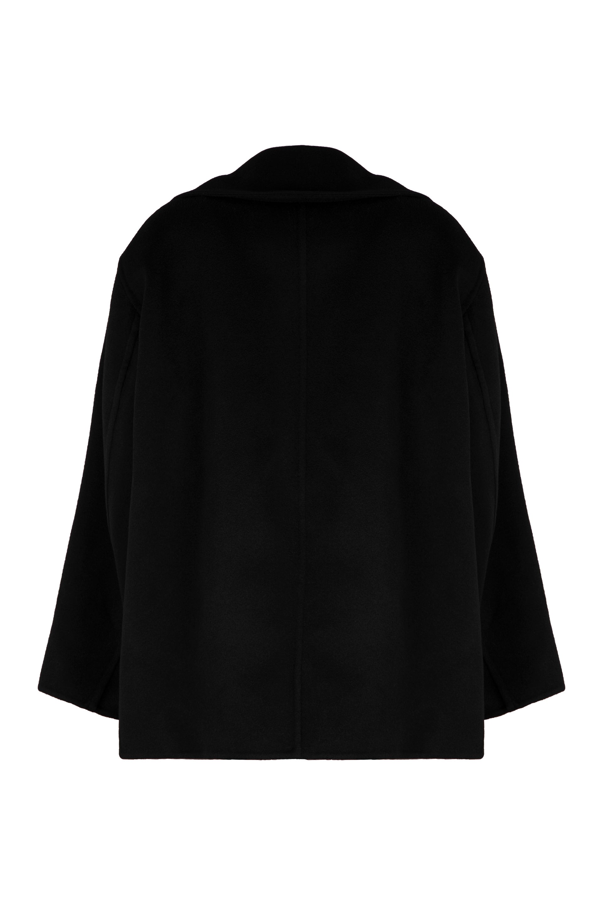 SAINT LAURENT Double-Breasted Wool Caban (Size 38)