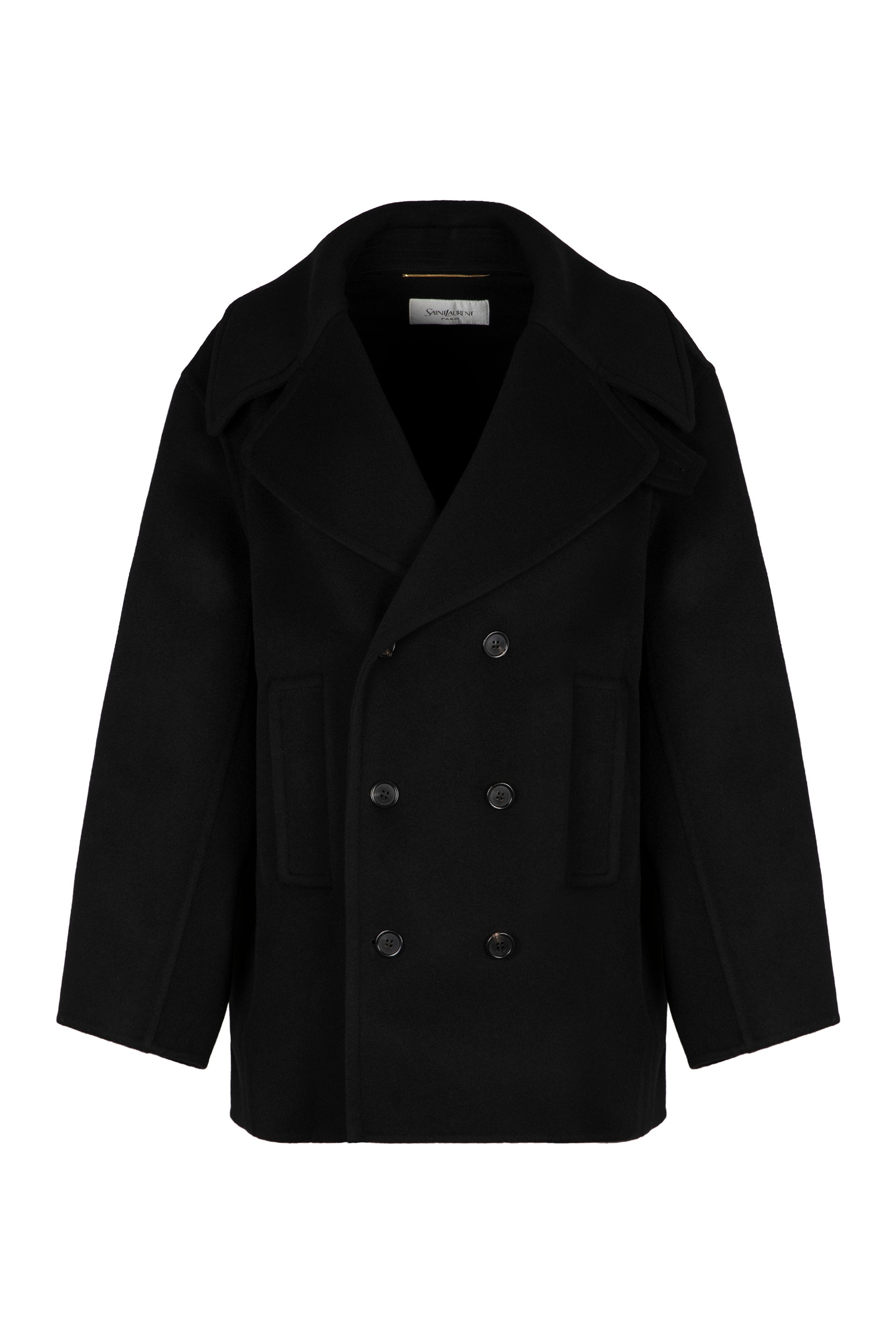 SAINT LAURENT Women's Wool Peacoat - Size 36