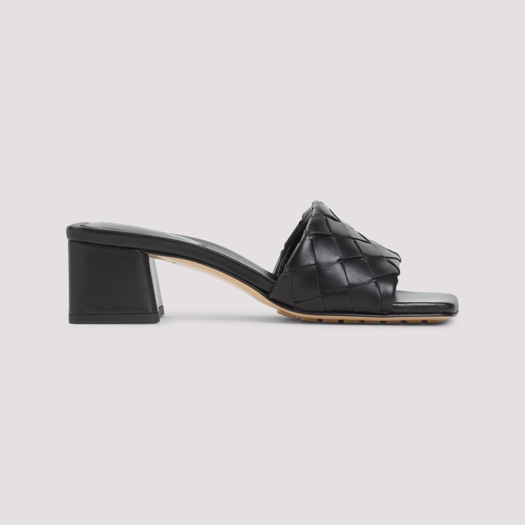 BOTTEGA VENETA Leather Intreccio Kitten Heel Flats