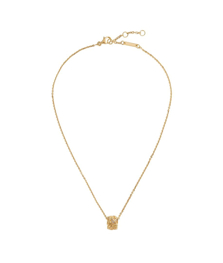 BOTTEGA VENETA Intreccio Dorado Collar with Brooch