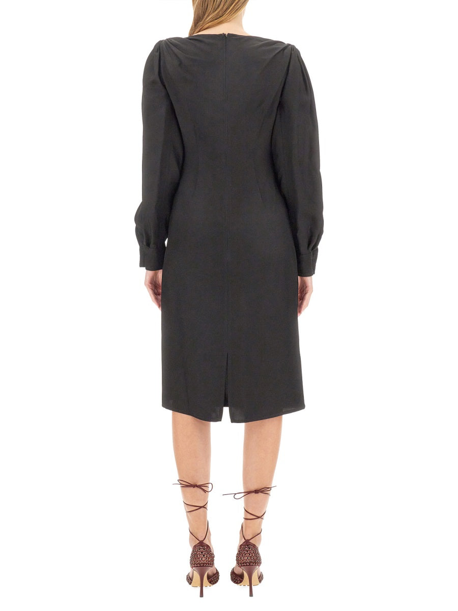 BOTTEGA VENETA Viscose Midi Dress - Size 40 IT