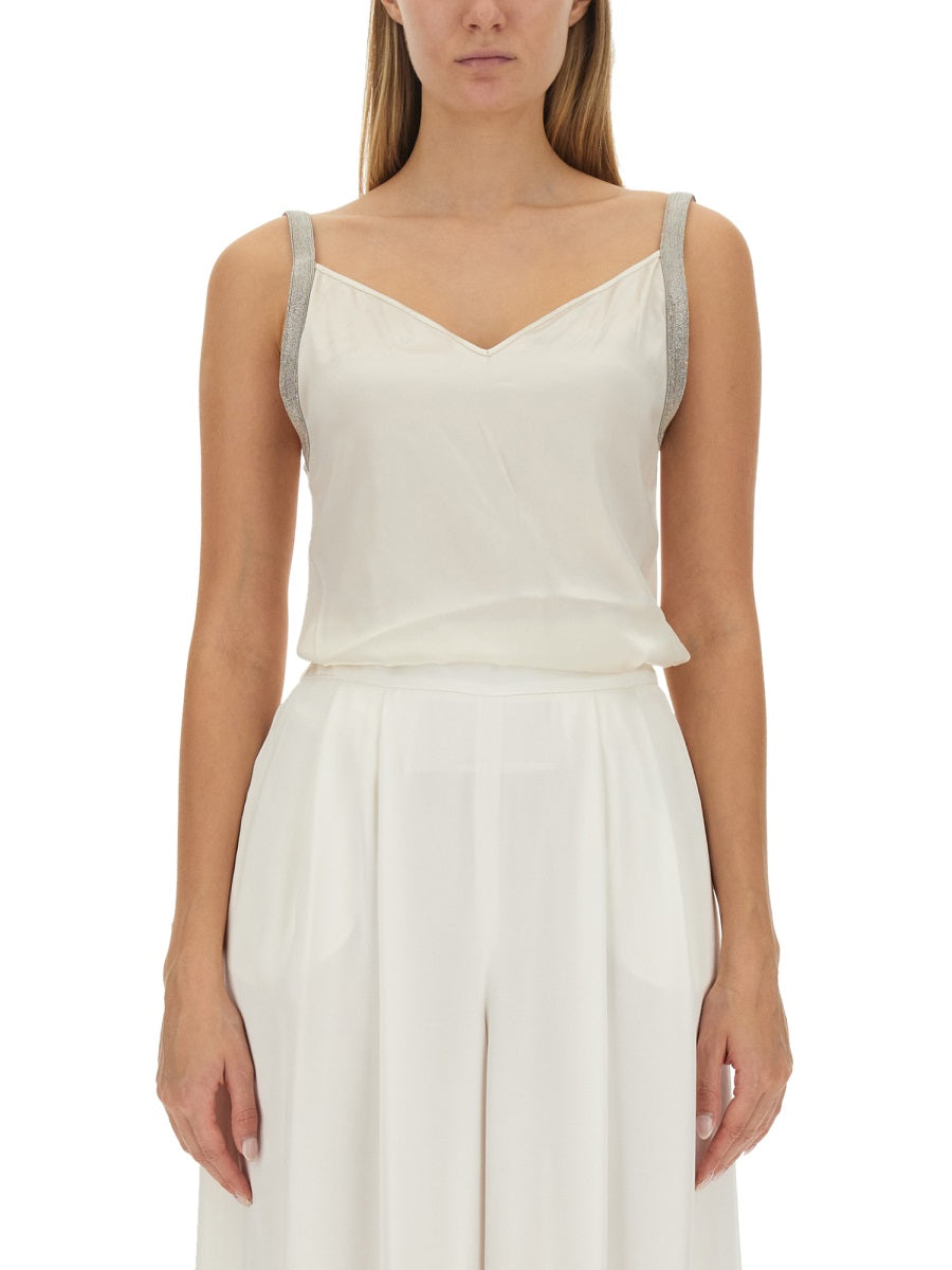 FABIANA FILIPPI Satin Lingerie Top