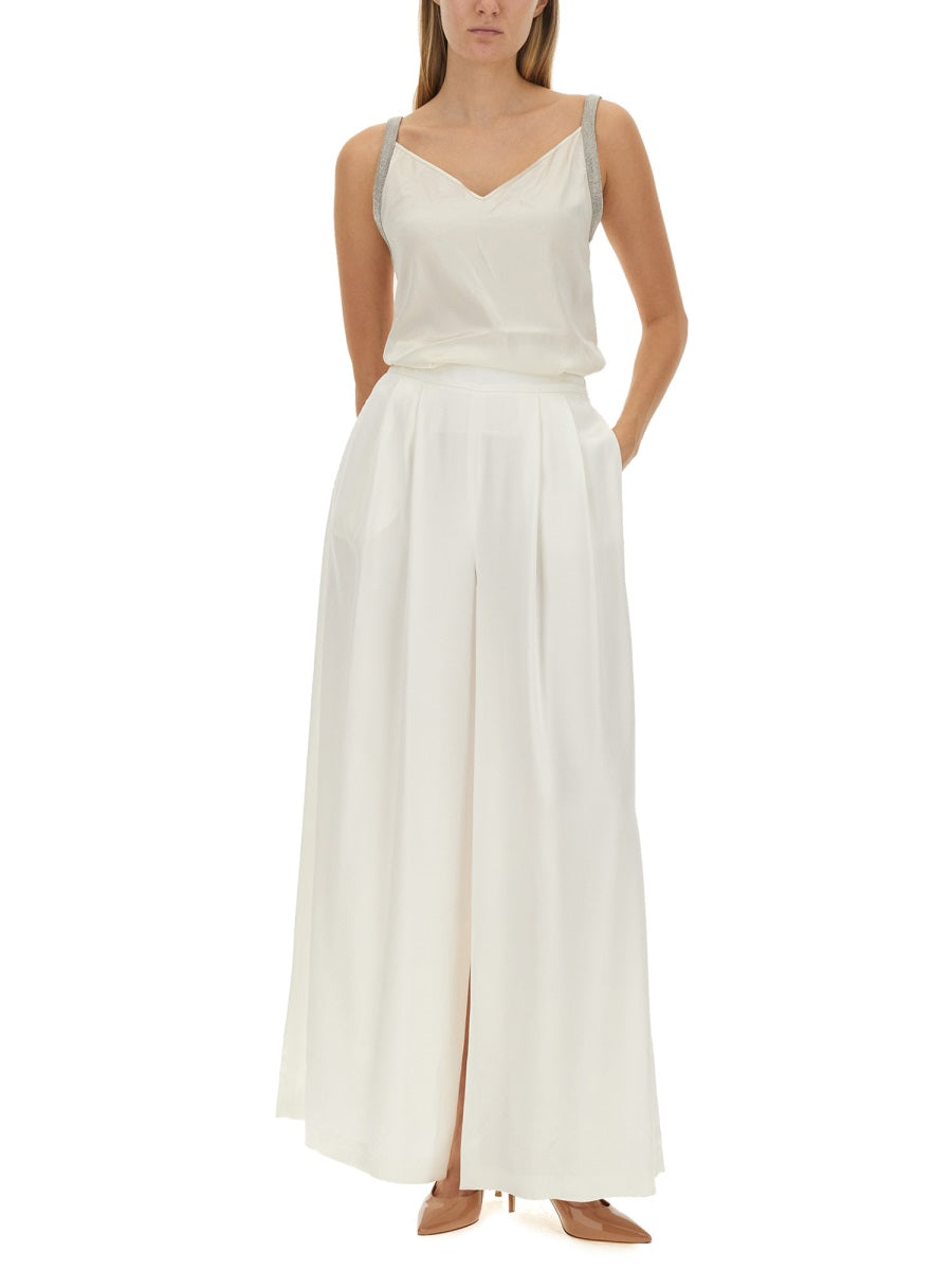 FABIANA FILIPPI Satin Lingerie Top