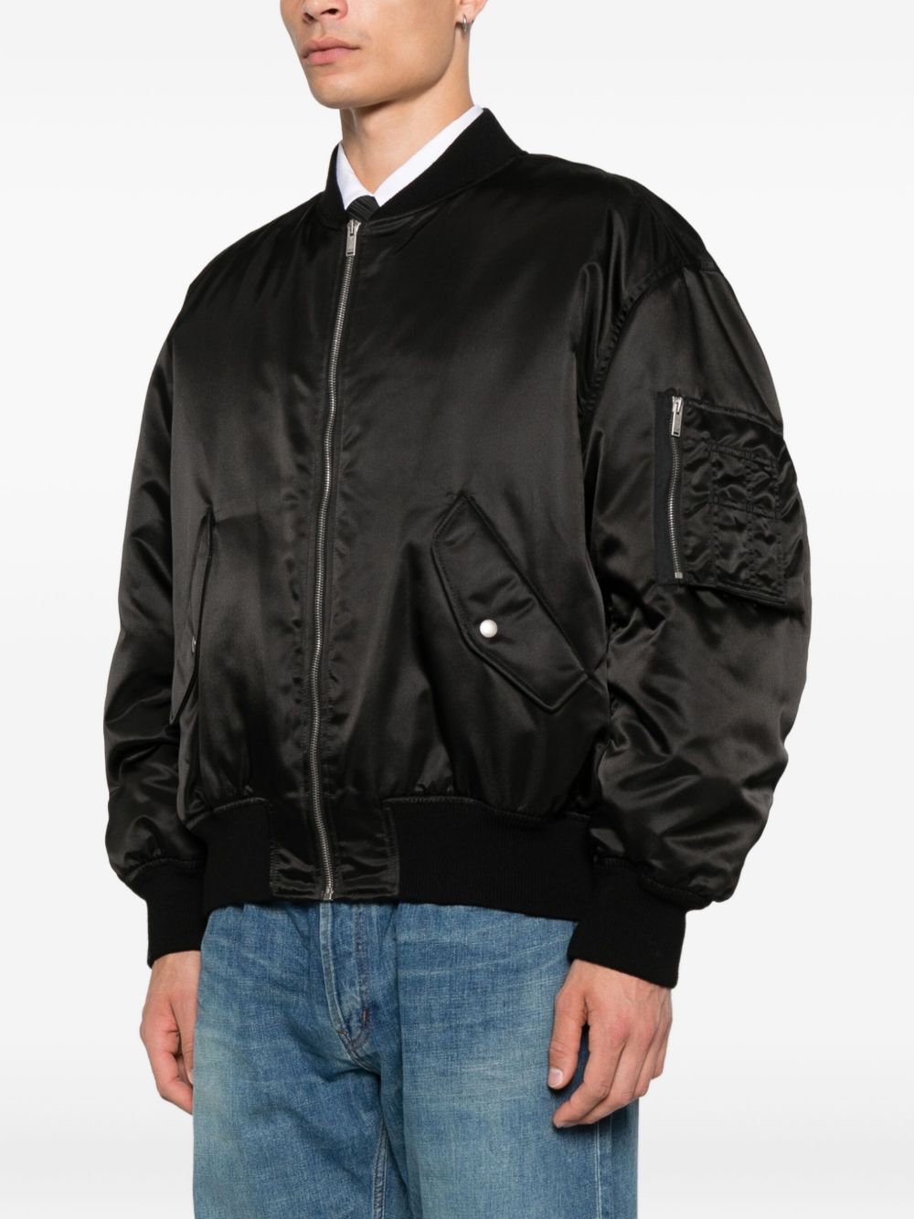 SAINT LAURENT Oversized Bomber Jacket for Men - FW25