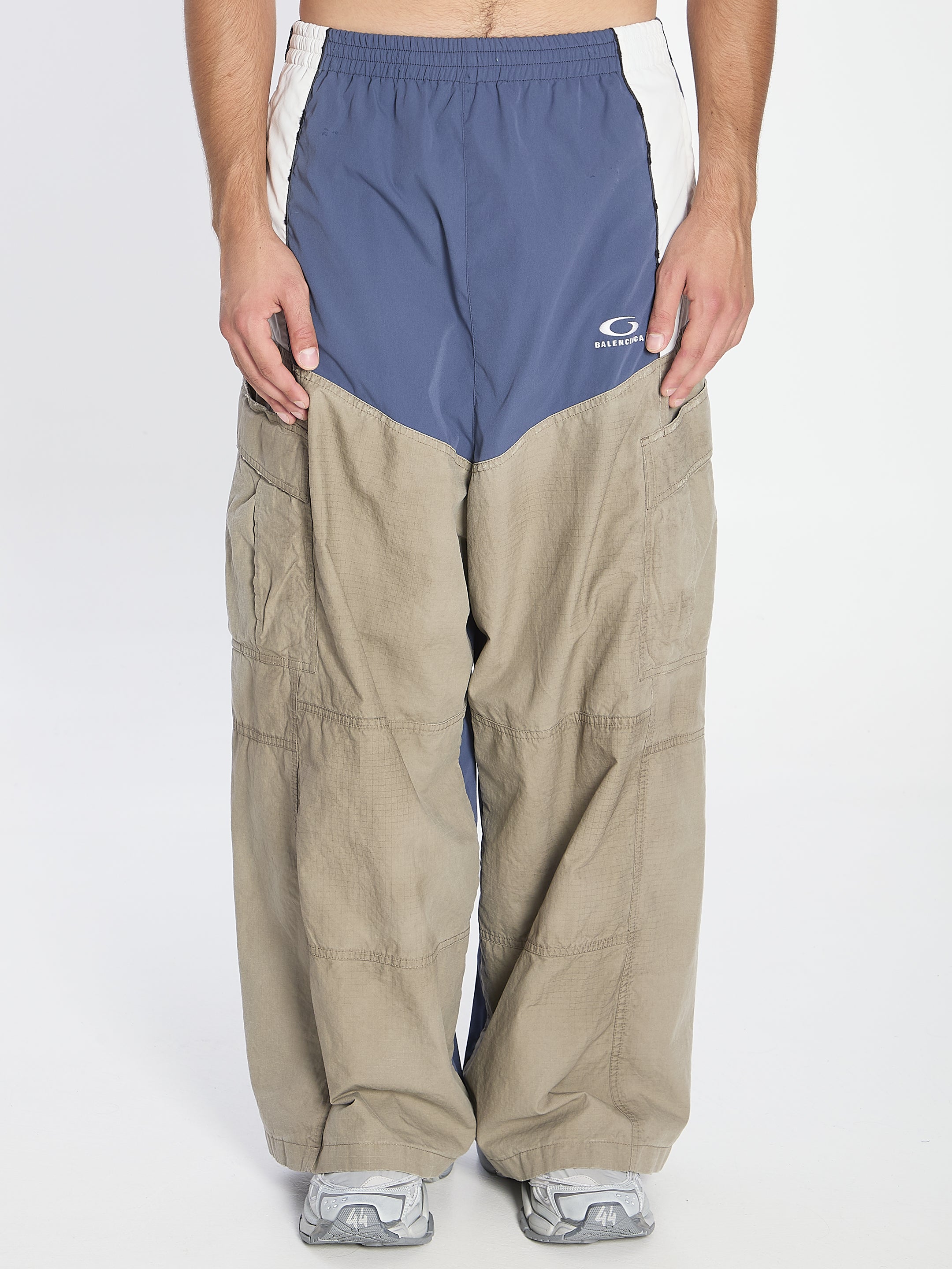 BALENCIAGA Men's Cargo Track Pants - Loose Fit