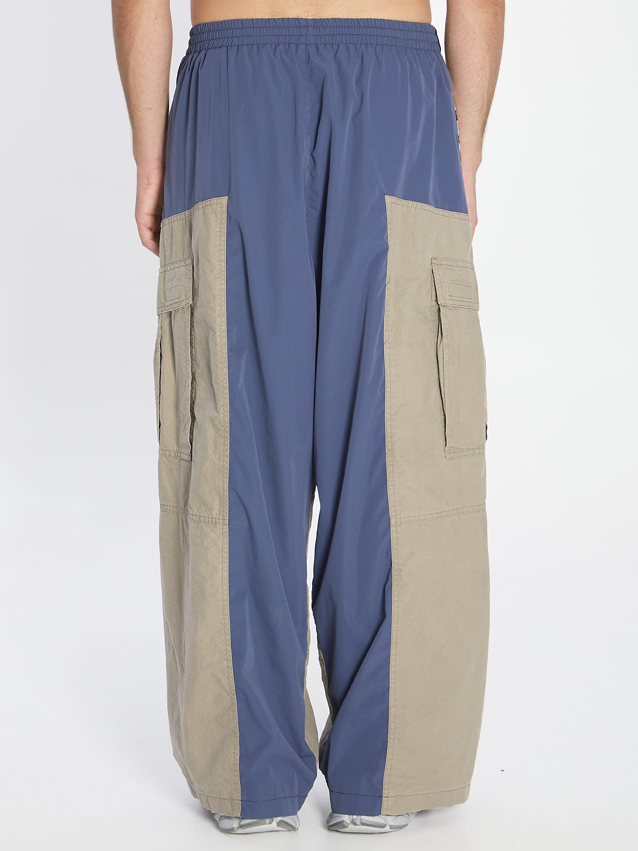 BALENCIAGA Men's Cargo Track Pants - Loose Fit