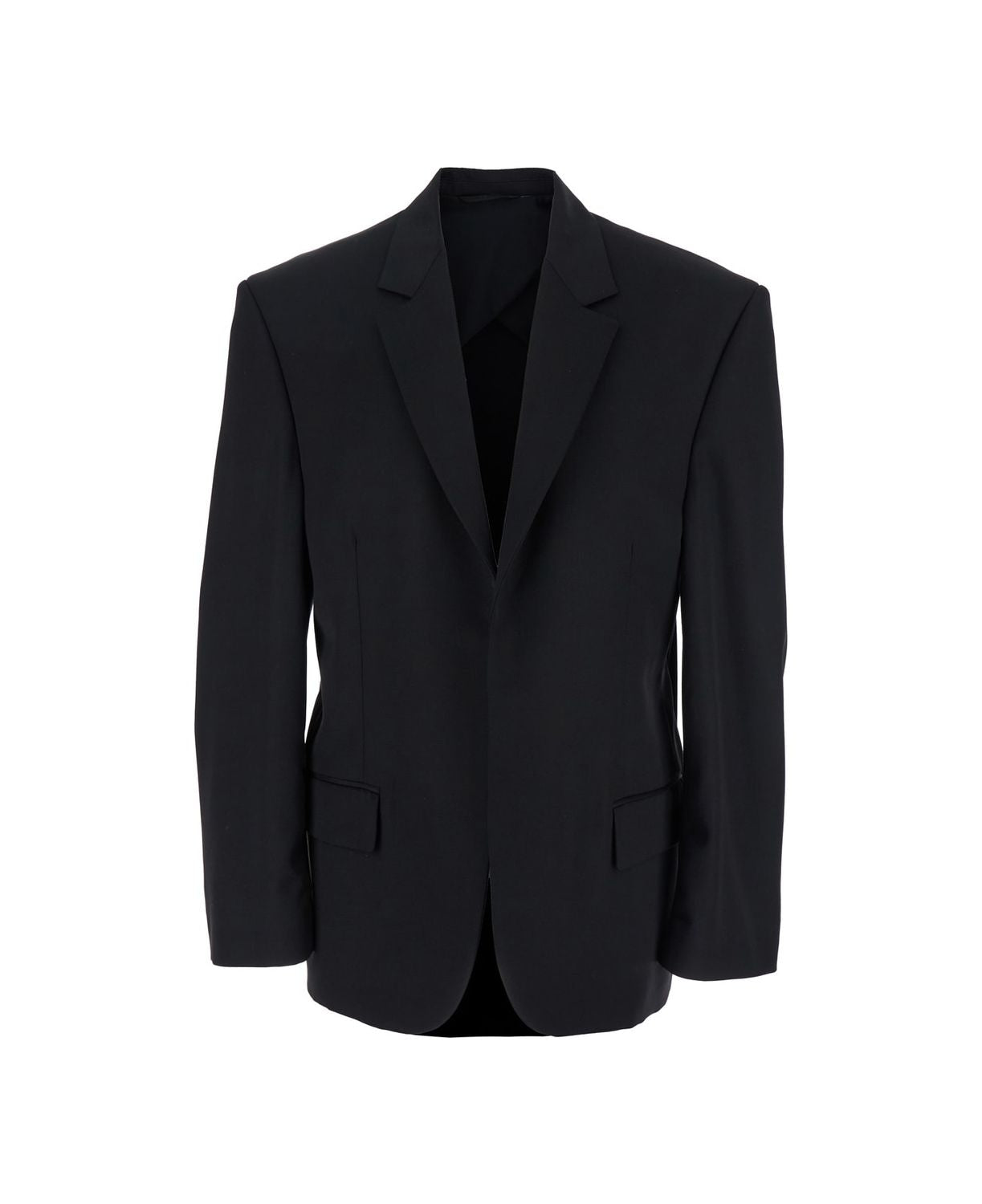 BALENCIAGA Tailored Jacket in Twill and T-Shirt - Size 01