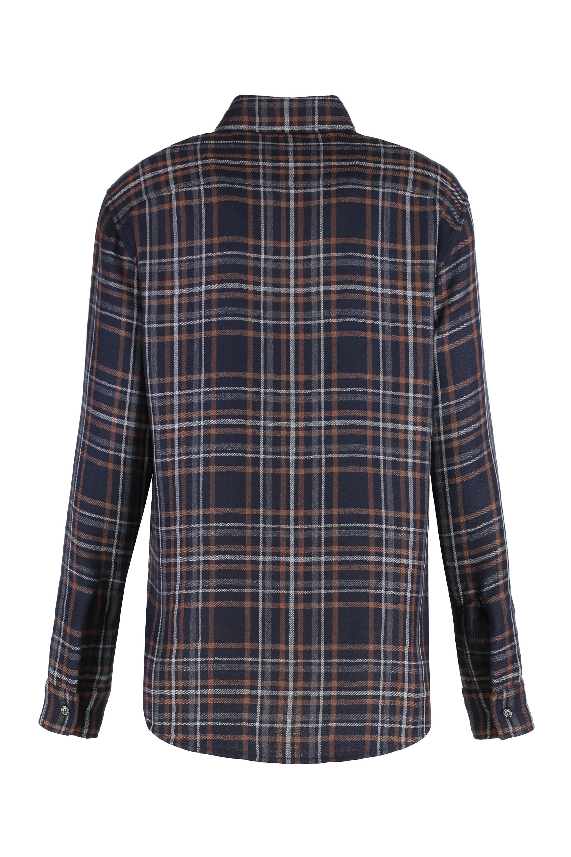 SAINT LAURENT Check Pattern Long-Sleeve Shirt