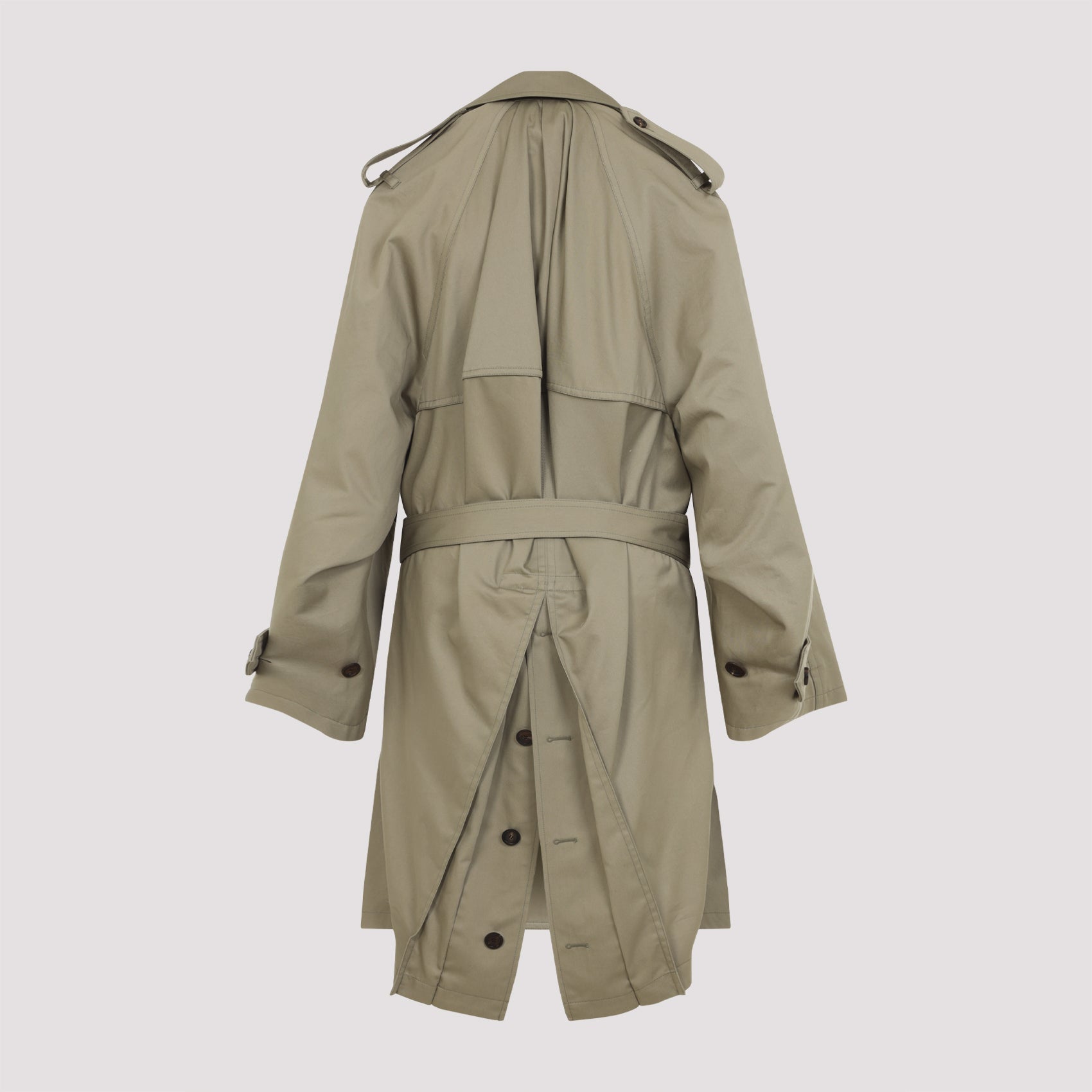 BALENCIAGA Double-Breasted Cotton Trench Jacket for Women