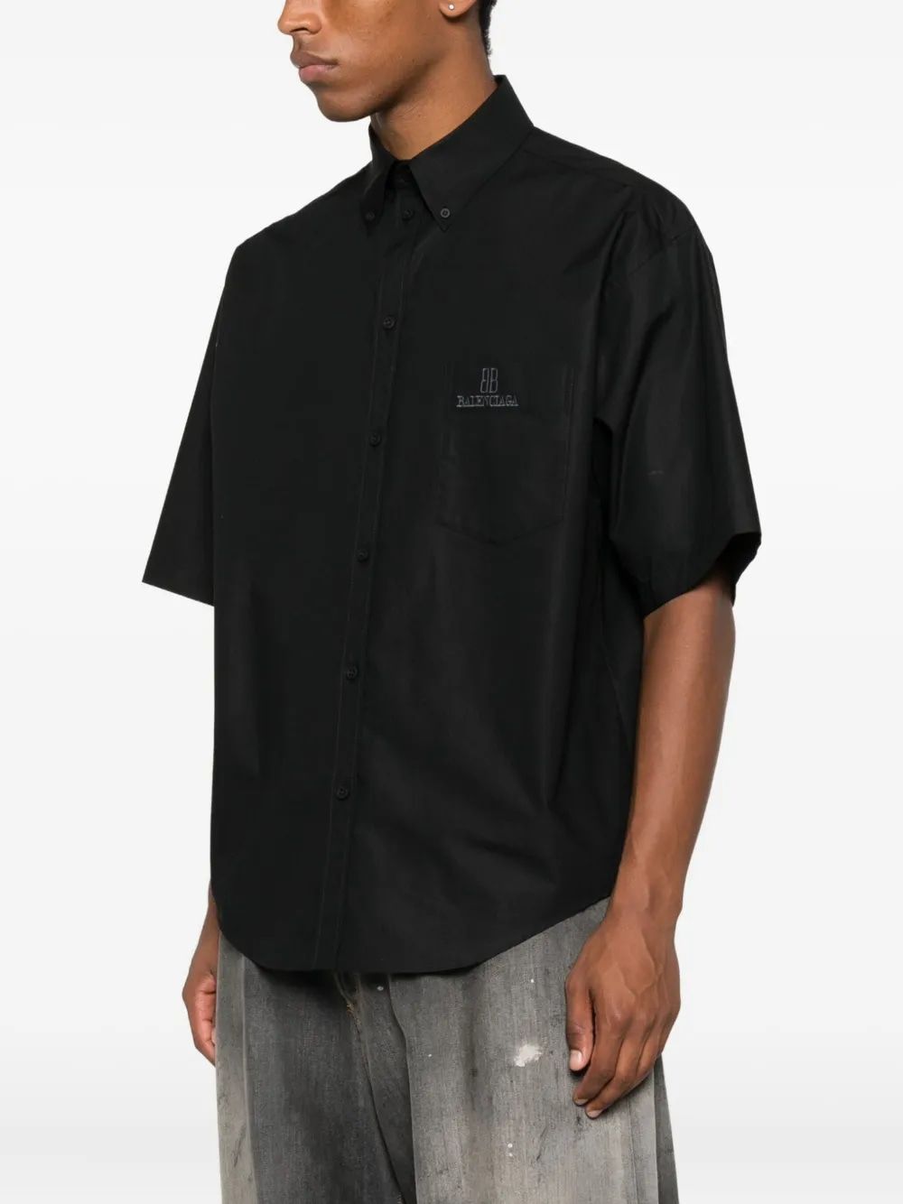 BALENCIAGA Large Fit Button-Up Shirt