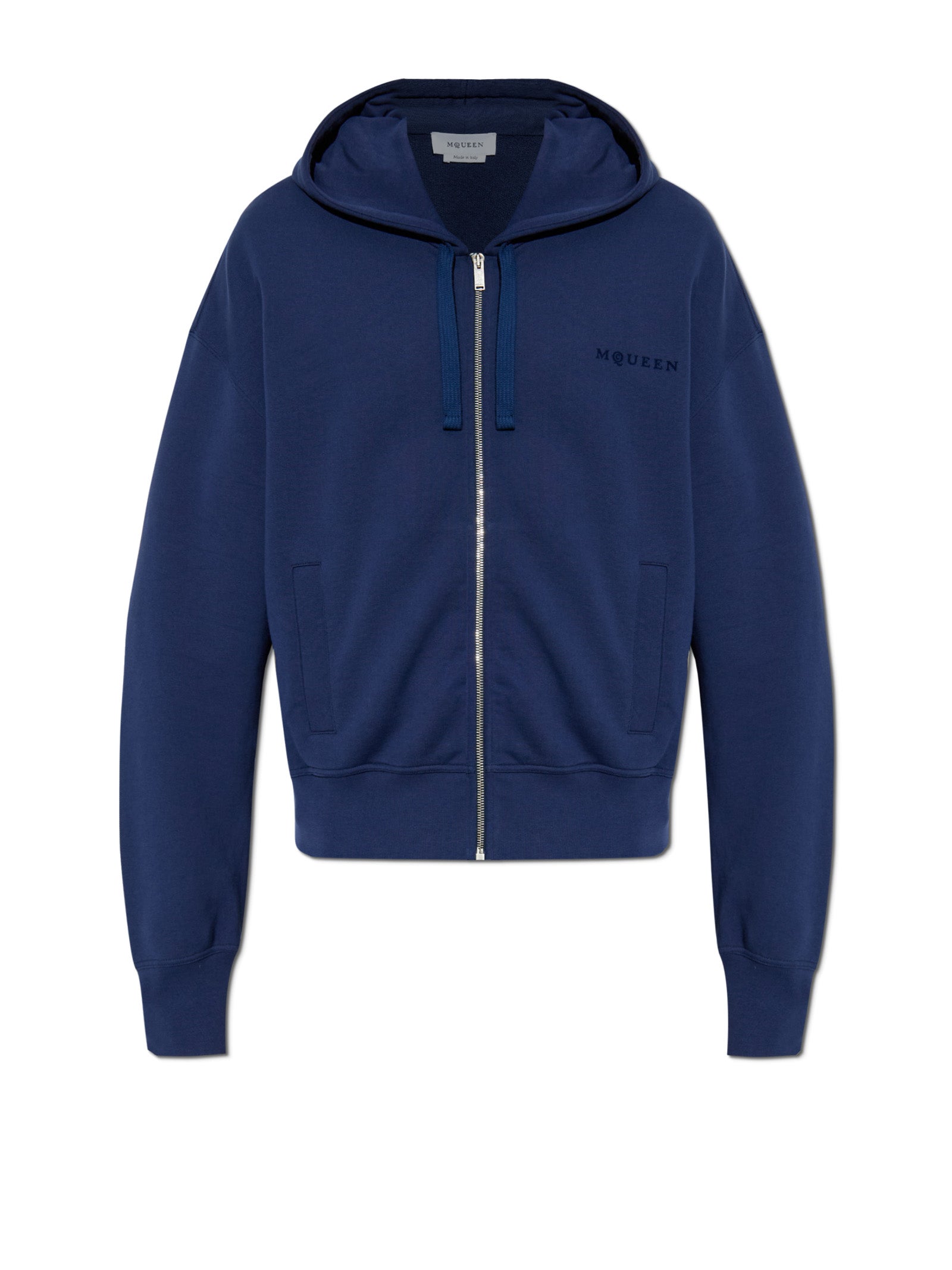 ALEXANDER MCQUEEN Men's Hoodie - Midnight Blue Tonal