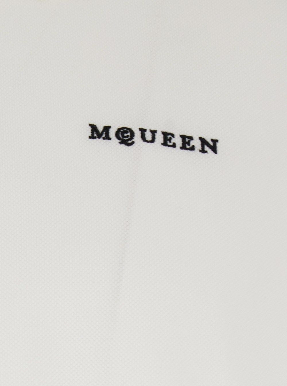 ALEXANDER MCQUEEN Mini Logo Embroidered Polo for Men
