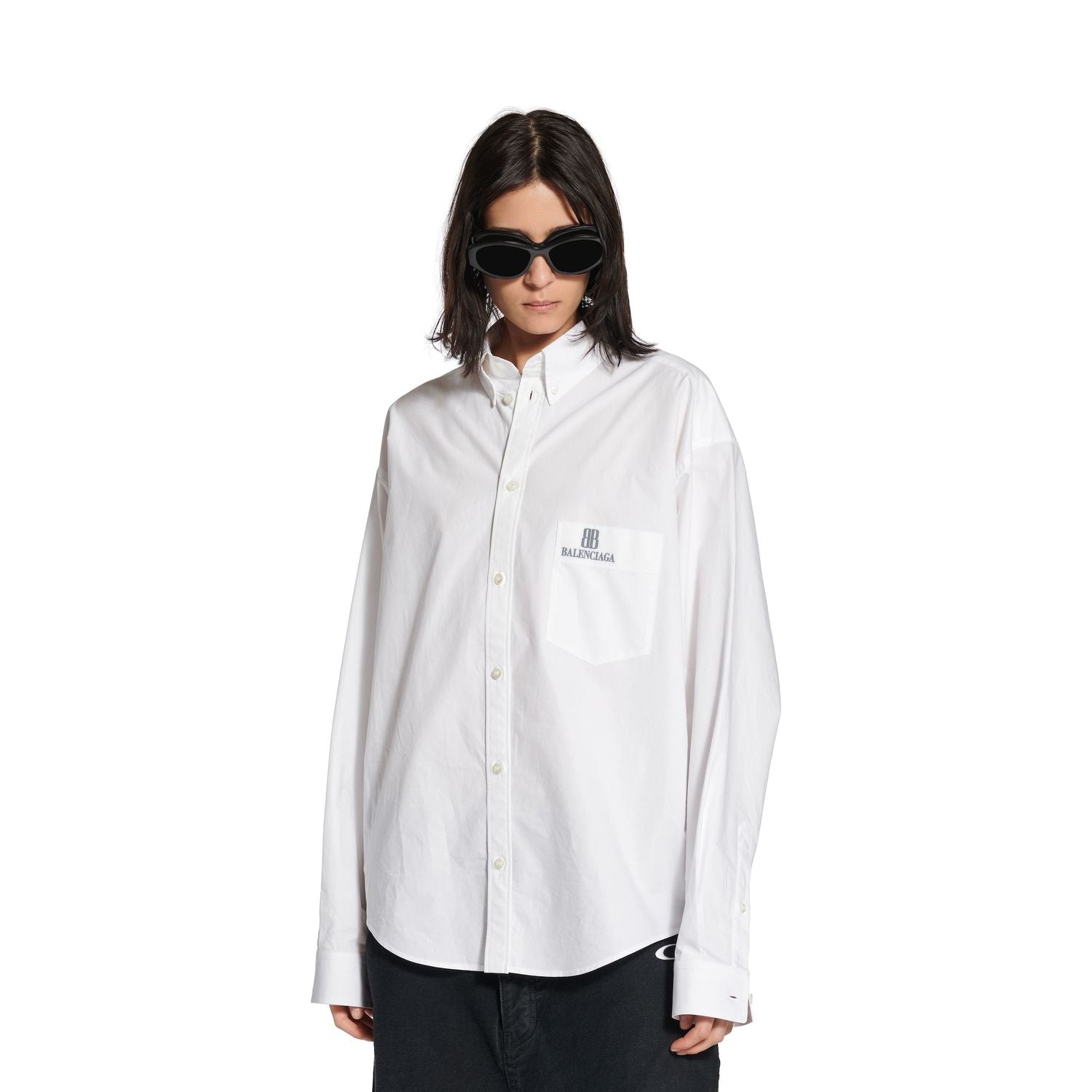 BALENCIAGA Large Fit Long Sleeve Shirt for Women