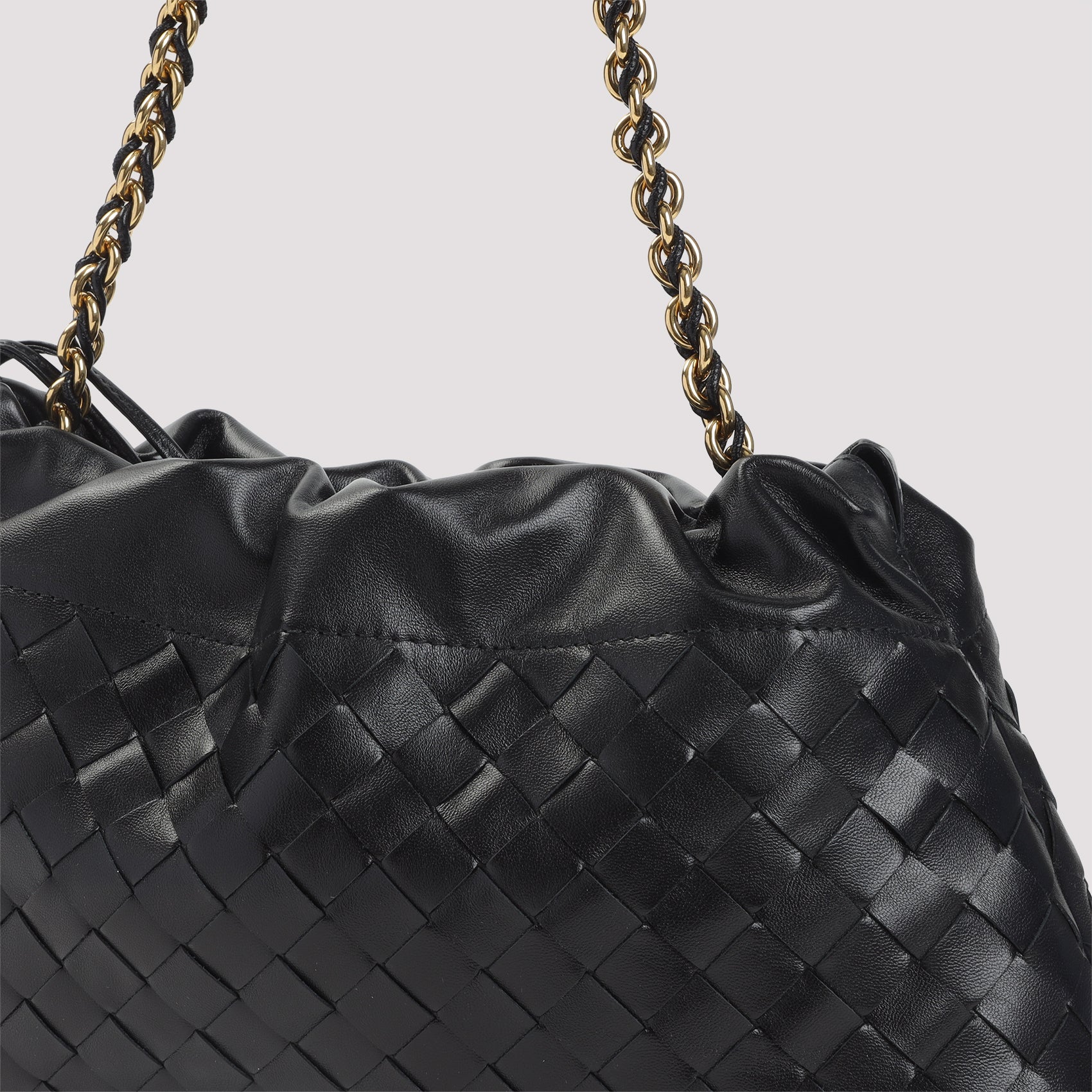 BOTTEGA VENETA Dust Mini Handbag with Intrecciato Pattern - 19 cm x 33 cm x 8 cm