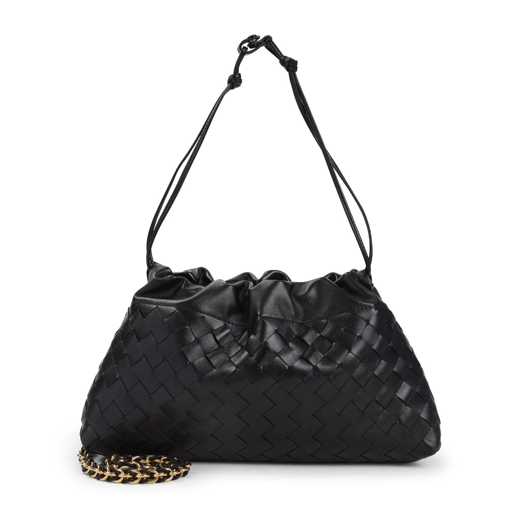 BOTTEGA VENETA Dust Mini Handbag with Intrecciato Pattern - 19 cm x 33 cm x 8 cm